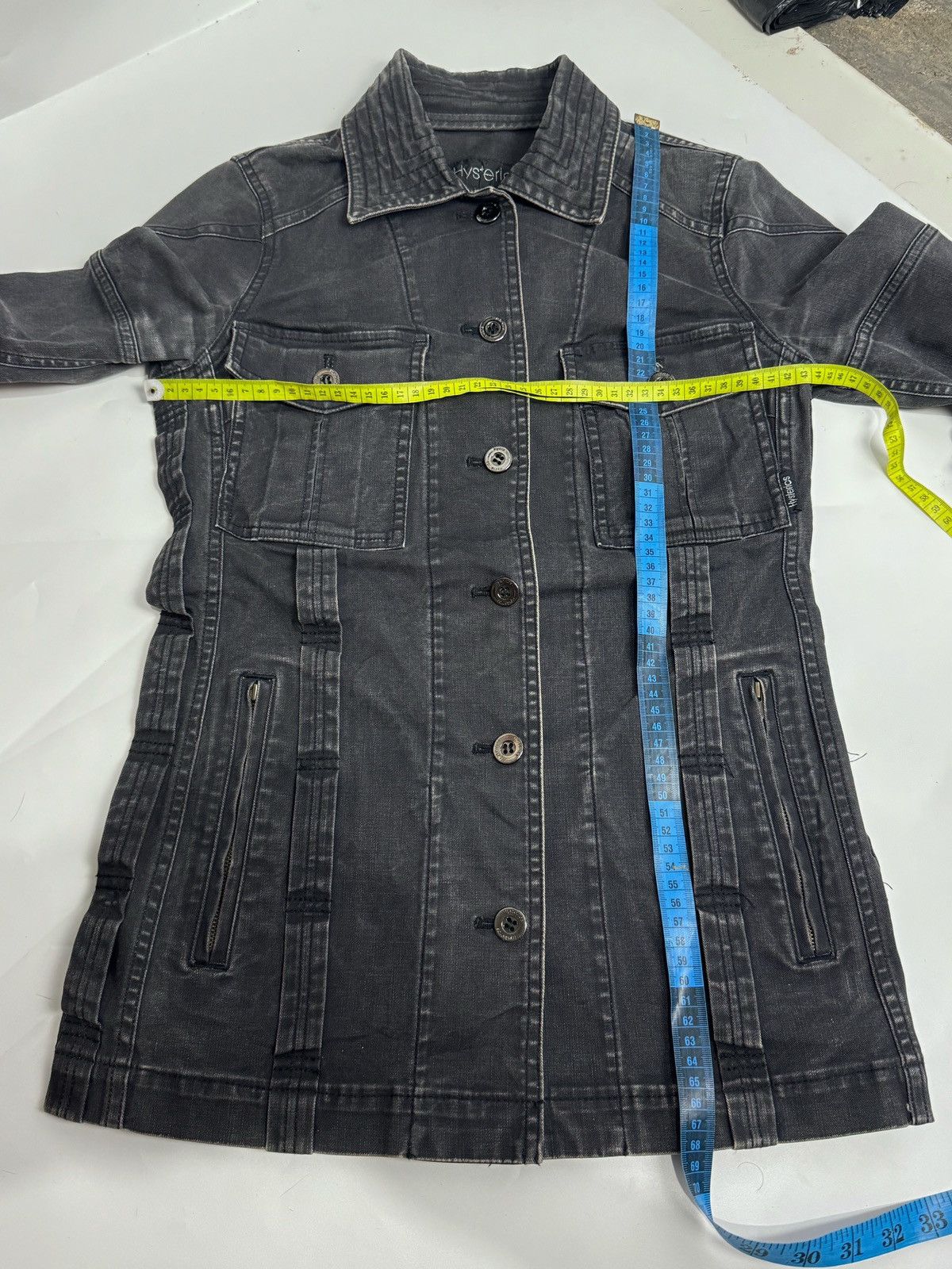 Hysteric Glamour Hysteric Glamour Bondage Washed Denim Jacket Stretch Size US S / EU 44-46 / 1 - 11 Thumbnail