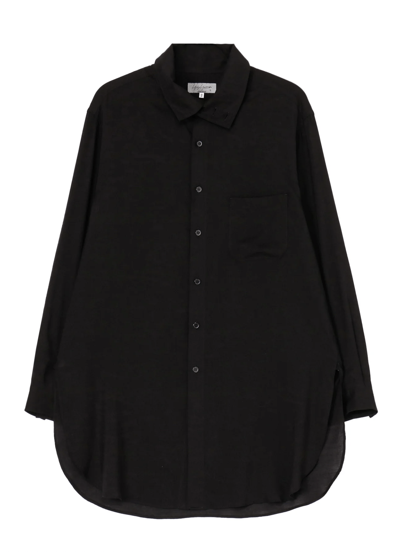Yohji Yamamoto Yohji Yamamoto Pour Homme CELLULOSE LOAN STAND COLLAR BLOUSE Size US M / EU 48-50 / 2 - 1 Thumbnail