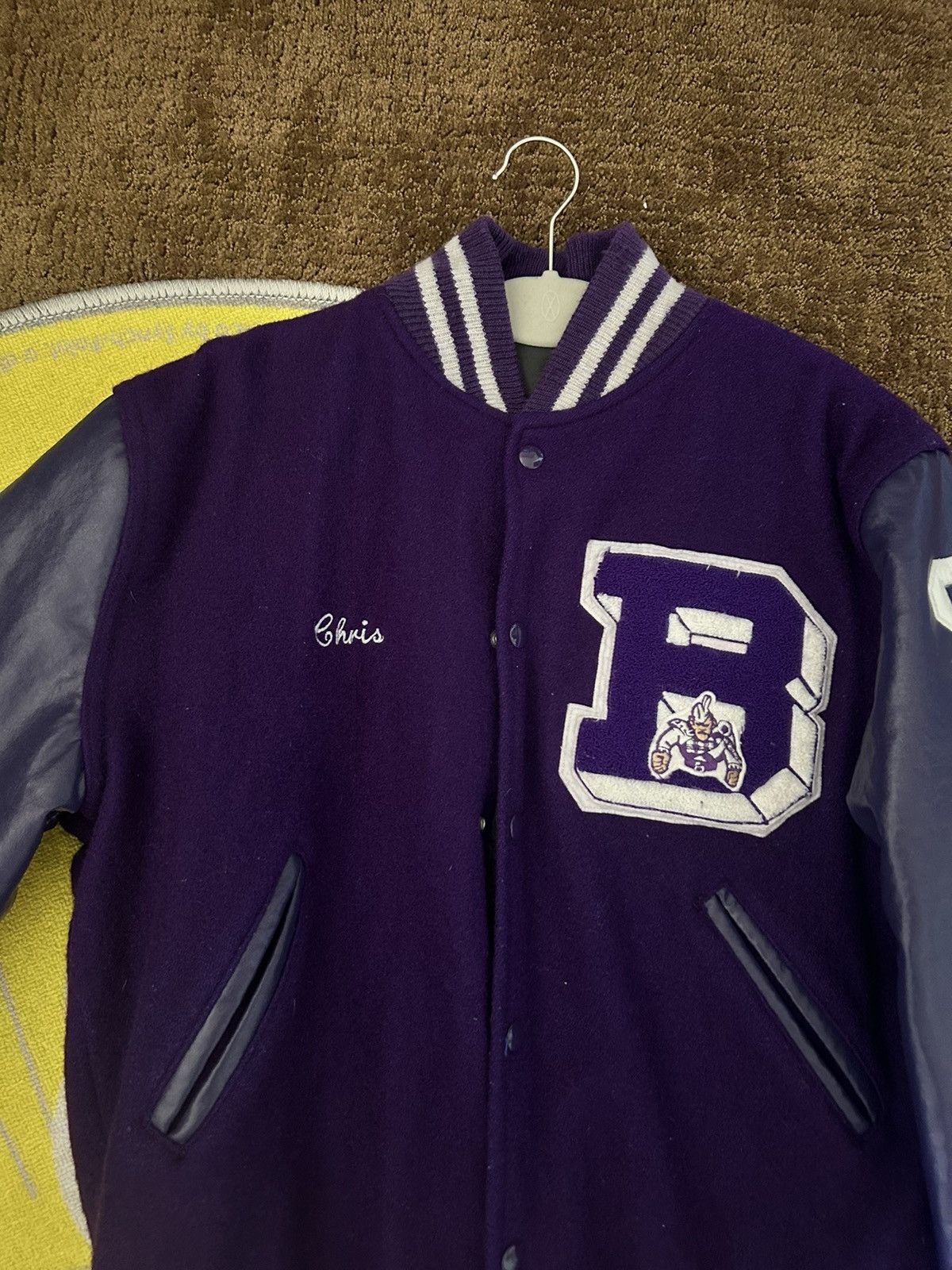 Vintage vintage varsity jacket Size US L / EU 52-54 / 3 - 3 Thumbnail