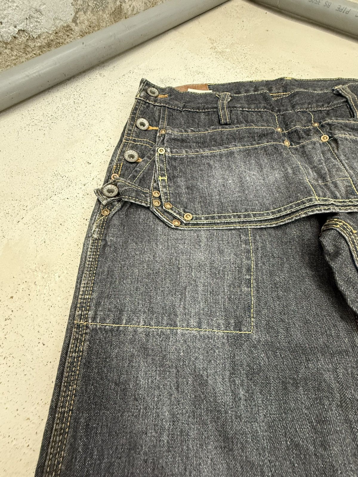 Le Grande Bleu (L.G.B.) Branch Department 50s Reissue Work Wear Flared Jeans Size US 30 / EU 46 - 11 Thumbnail