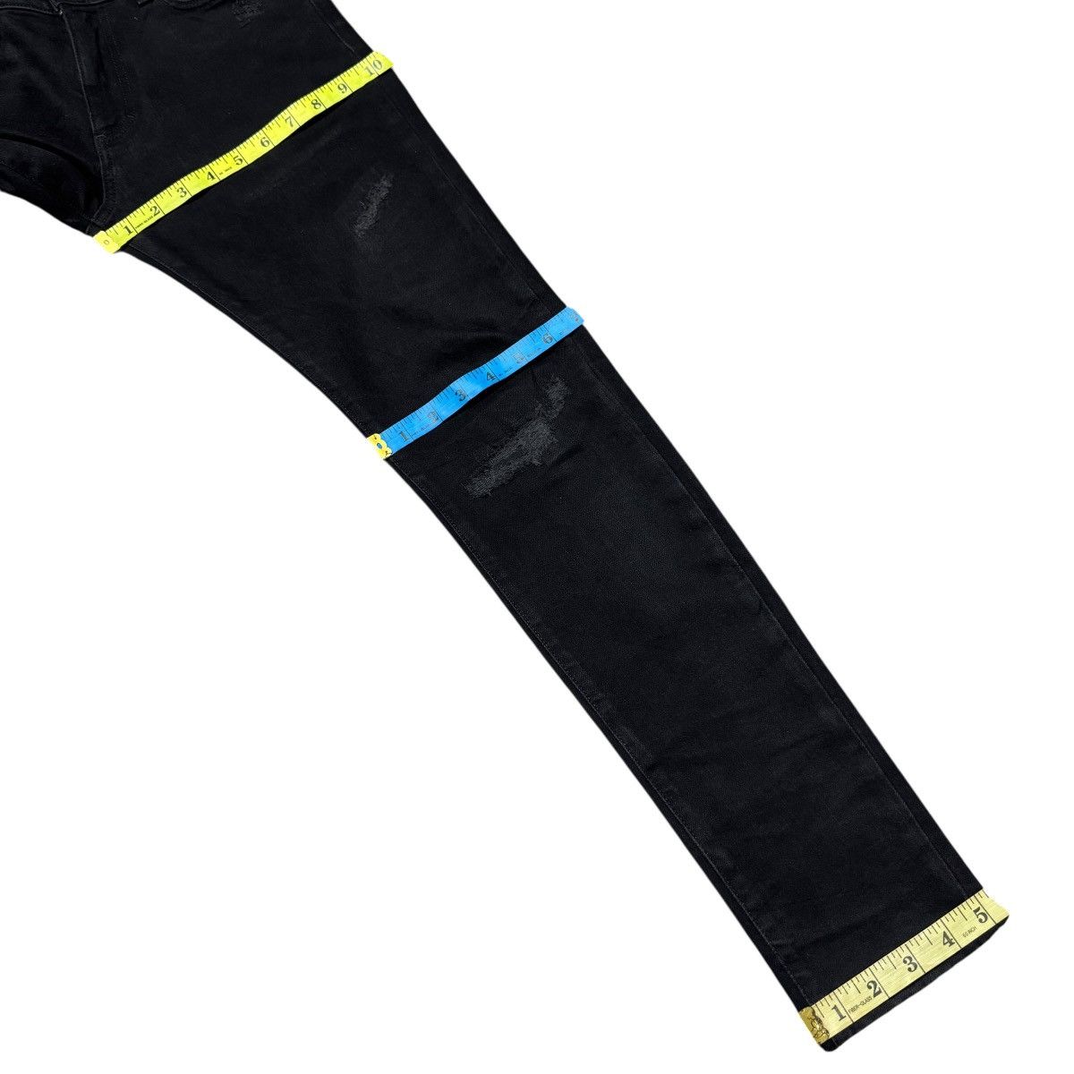 Represent Clo. Represent Jet Black Repairer Denim Jeans Size US 28 / EU 44 - 22 Thumbnail