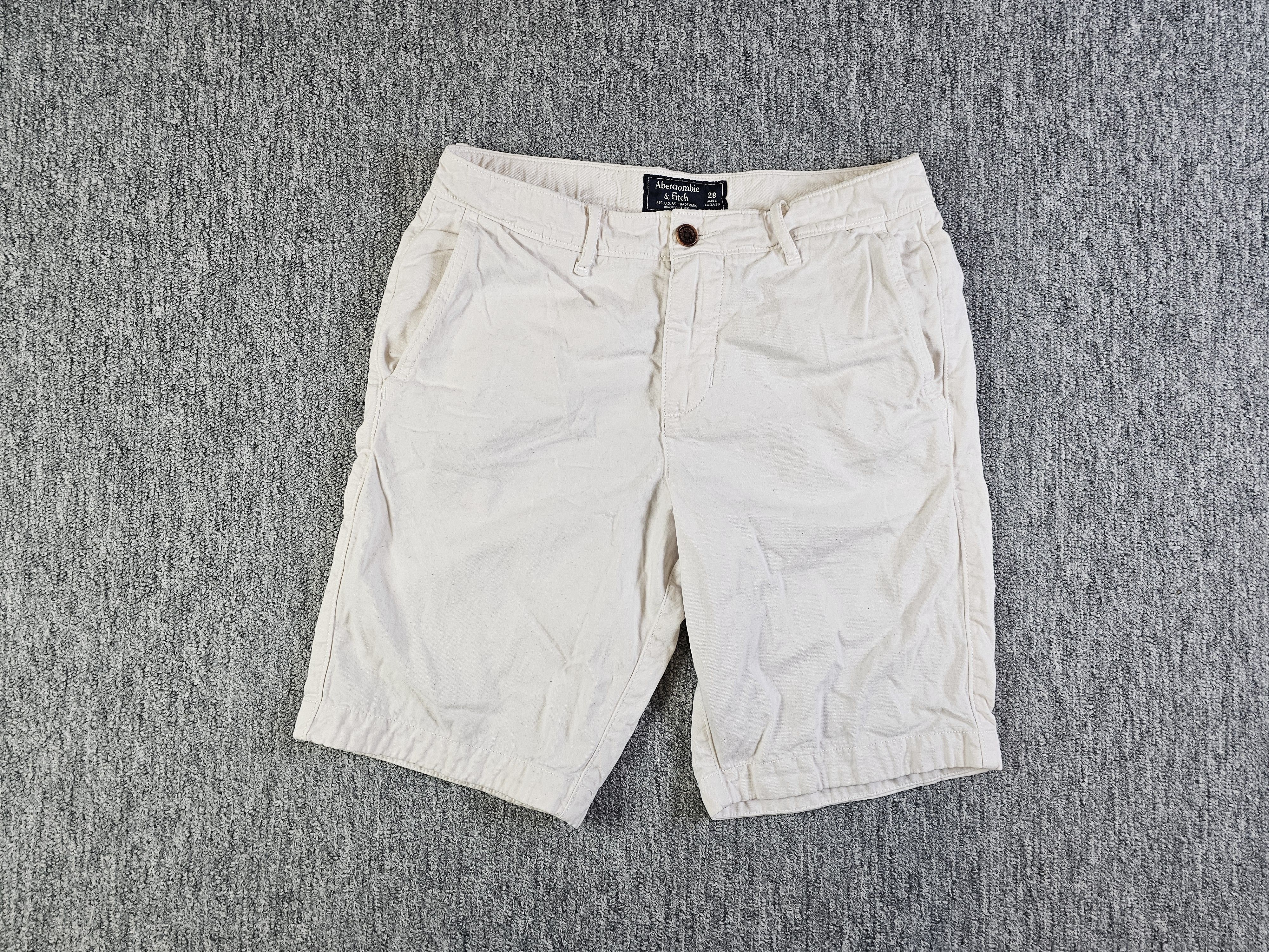 Abercrombie & Fitch Abercrombie & Fitch Khaki Chino Shorts Flat Front Cotton W28 Size US 28 / EU 44 - 1 Thumbnail