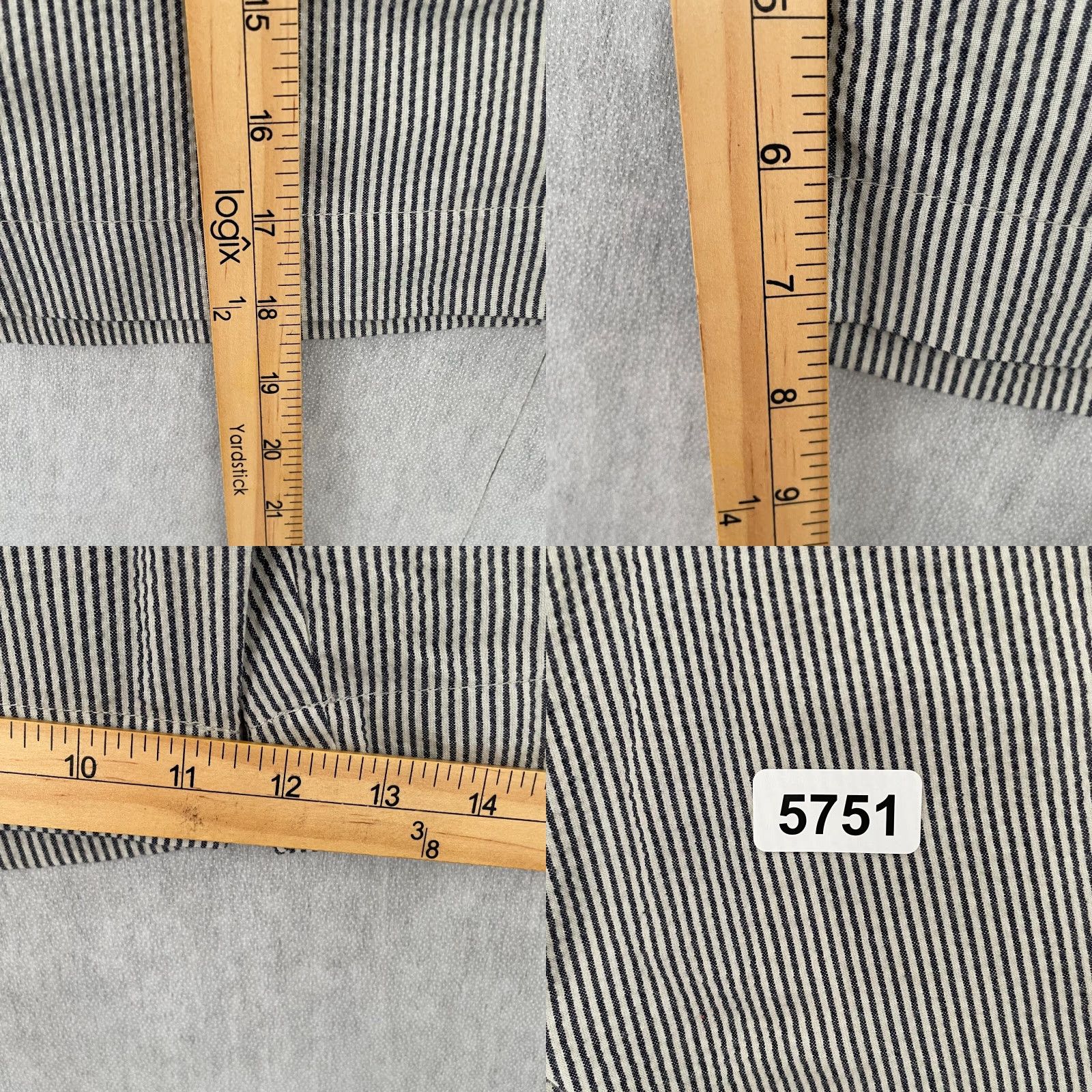 Patagonia Patagonia Shorts Adult 34 Gray Striped Chino Pockets Casual Belt Loops Logo Mens Polyester Organic Cotton Size US 34 / EU 50 - 8 Thumbnail