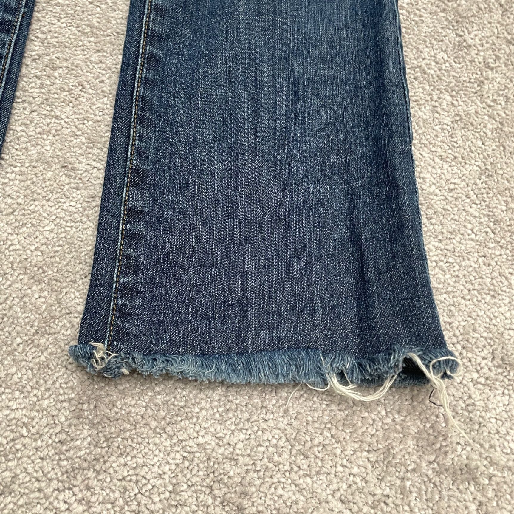 WeSC WeSC Jeans Womens 30 Blue Dark Wash Mid Rise Stretch Casual 34x31 Tight Denim Size 30" / US 8 / IT 44 - 7 Thumbnail