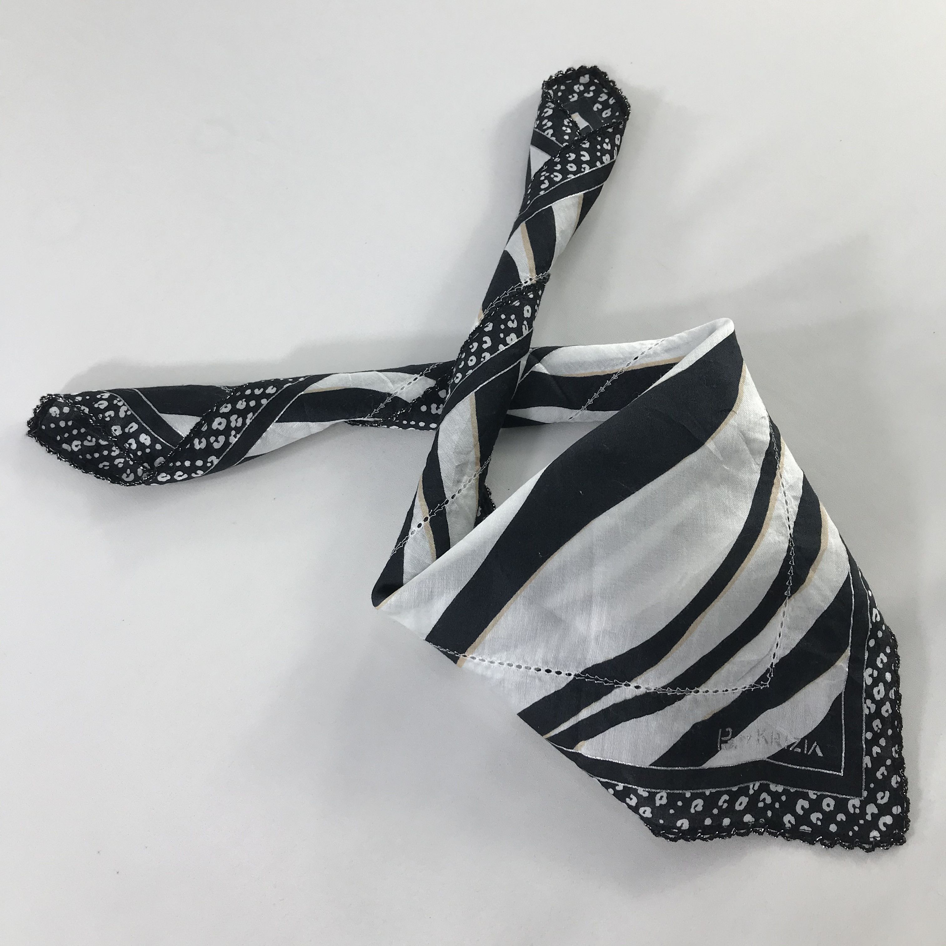 Krizia Uomo × Vintage Krizia Uomo Bandana / Handkerchief / Neckerchief - S1126 Size ONE SIZE - 4 Thumbnail