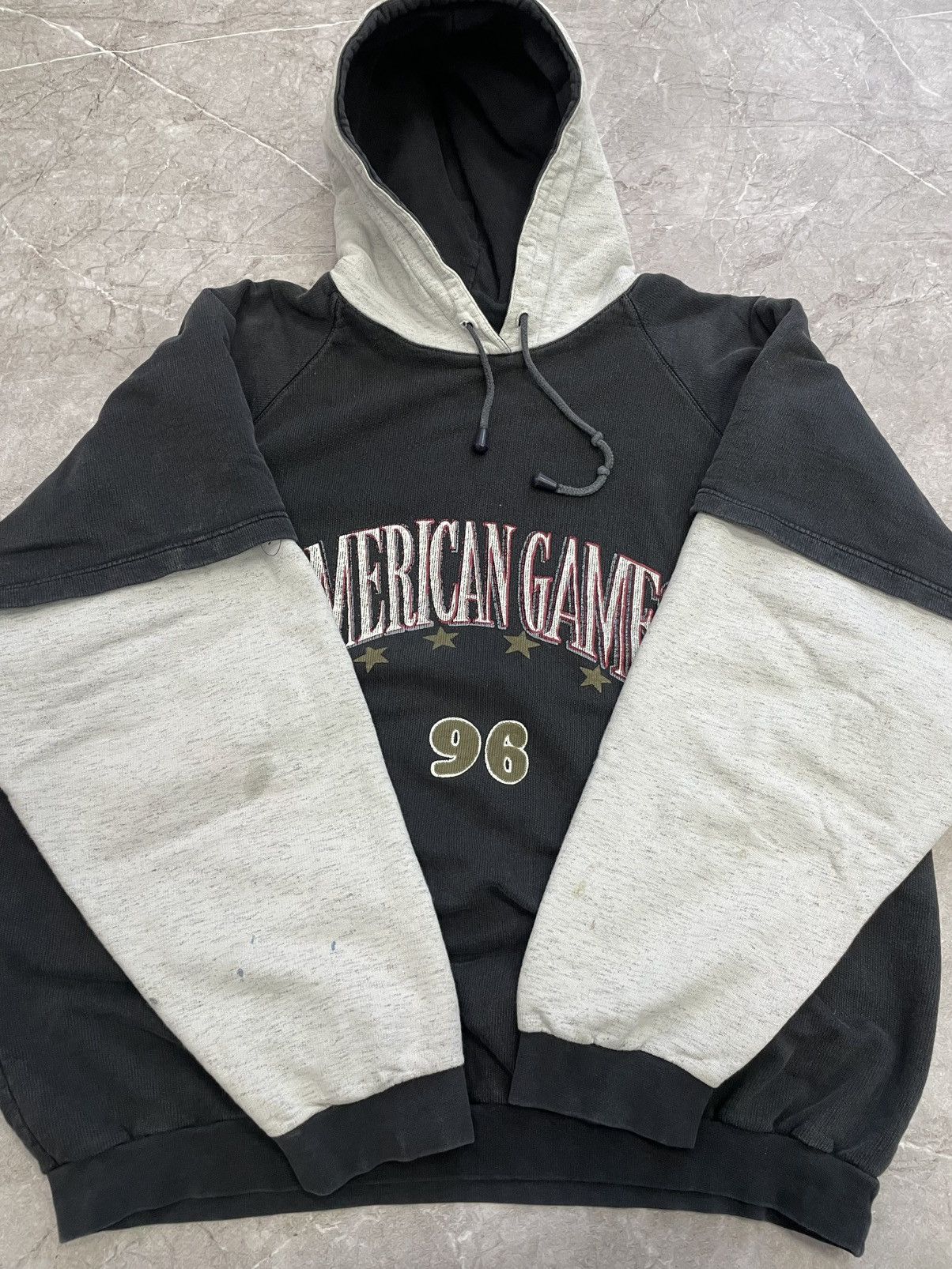 Vintage VINTAGE Y2K BOXY RETRO HOODIE AMERICAN GAMES 90s STREETWEAR Size US L / EU 52-54 / 3 - 9 Thumbnail
