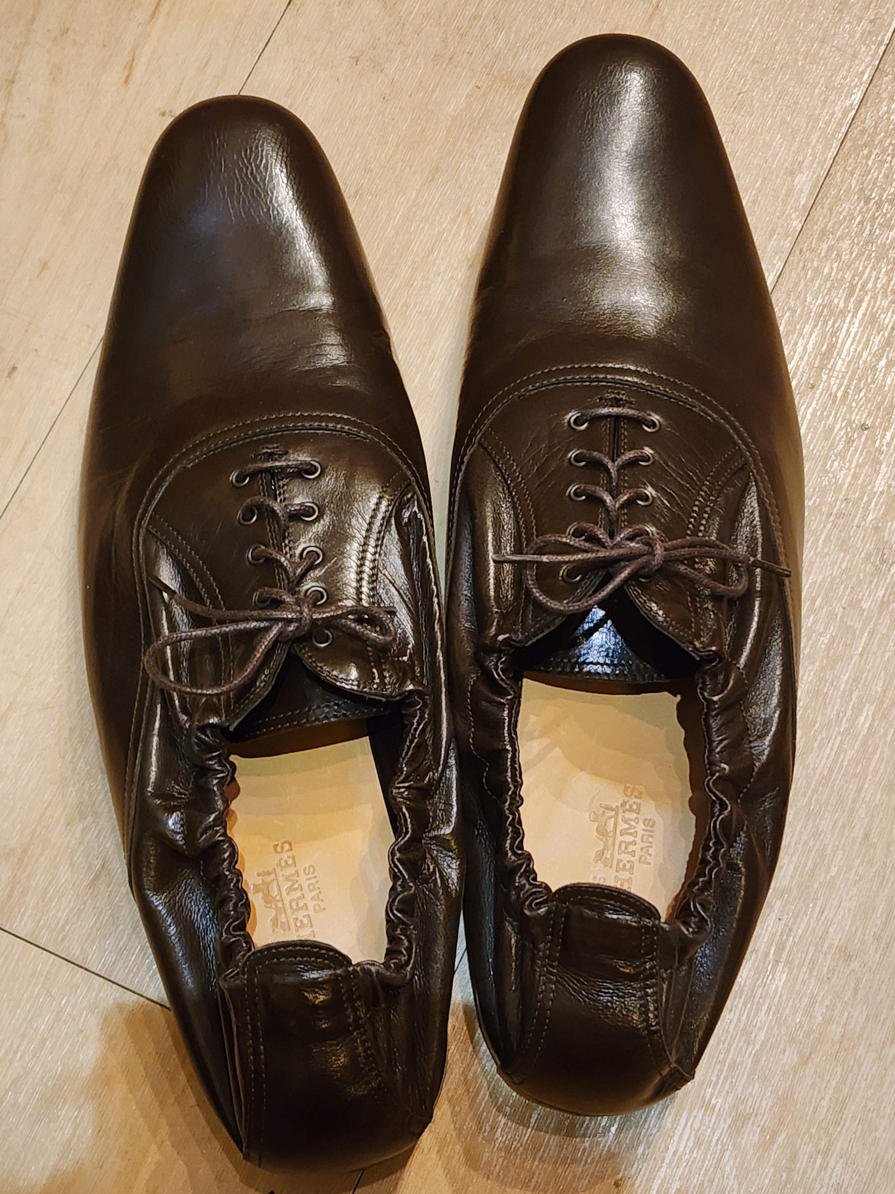 Hermes Hermes exotic leather lace-ups size 44 Size US 11 / EU 44 - 13 Thumbnail