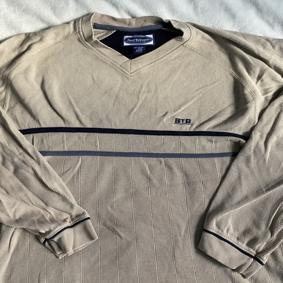 Other Vintage Beige Sweater Size US XL / EU 56 / 4 - 2 Thumbnail