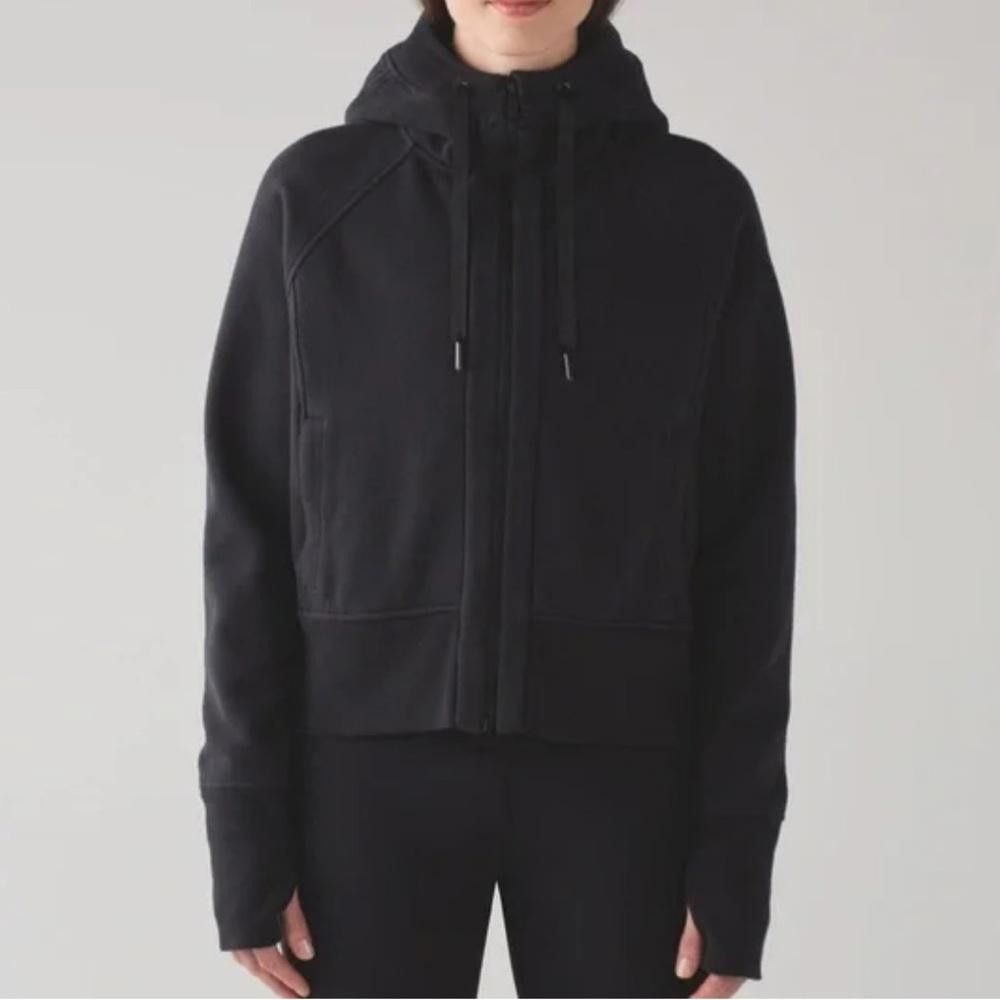 Lululemon Lululemon Back To It Hoodie Zipped Sweatshirt Black Fleece 4 Size S / US 4 / IT 40 - 1 Thumbnail