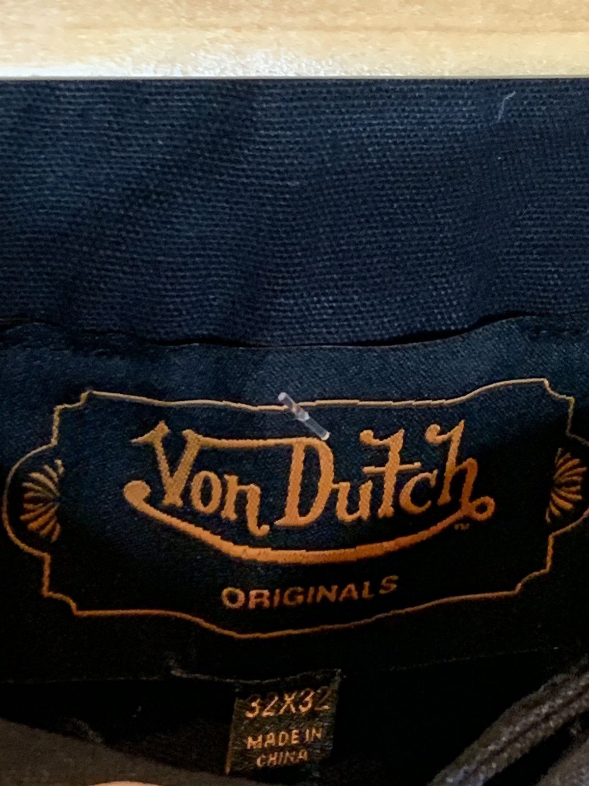 *RARE* New Von Dutch Double Knee Eyeball Patch Pants Jeans