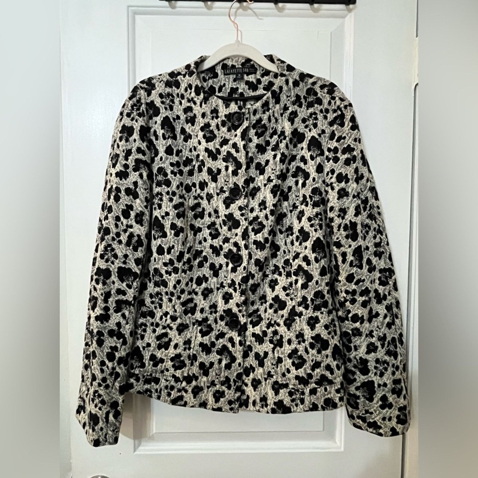 Lafayette 148 Lafayette 148 New York- wool blend print jacket- sz 14 Size XL / US 12-14 / IT 48-50 - 2 Thumbnail