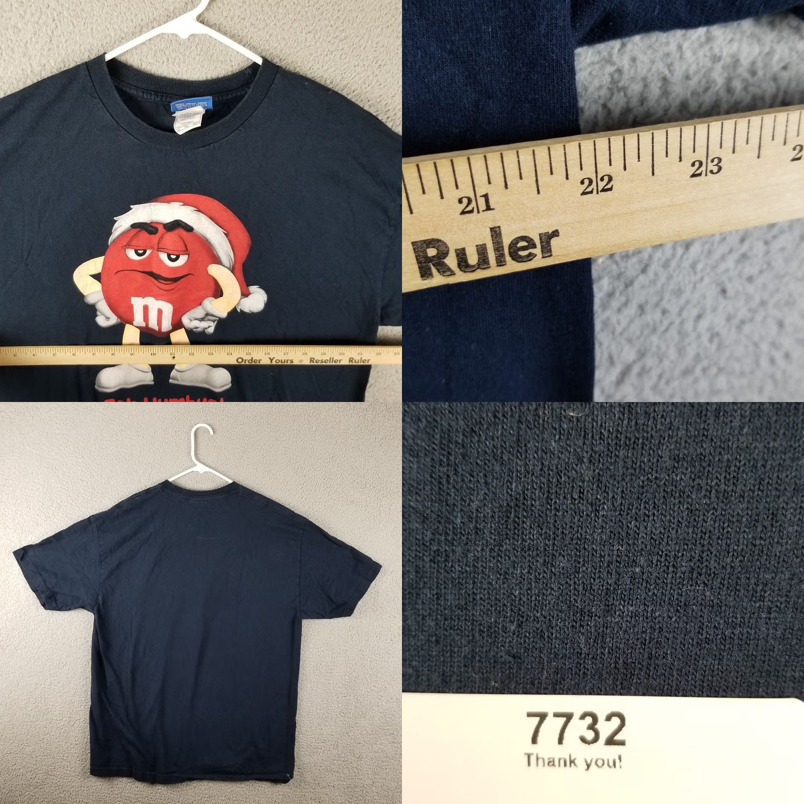 Vintage Vintage M&M Candy Promo T Shirt Mens XL Black Crew Neck Short Sleeve Cotton Polyester Logo Graphic Print Candy Christmas 2000s Y2K M&Ms Sunsights Size US XL / EU 56 / 4 - 8 Thumbnail
