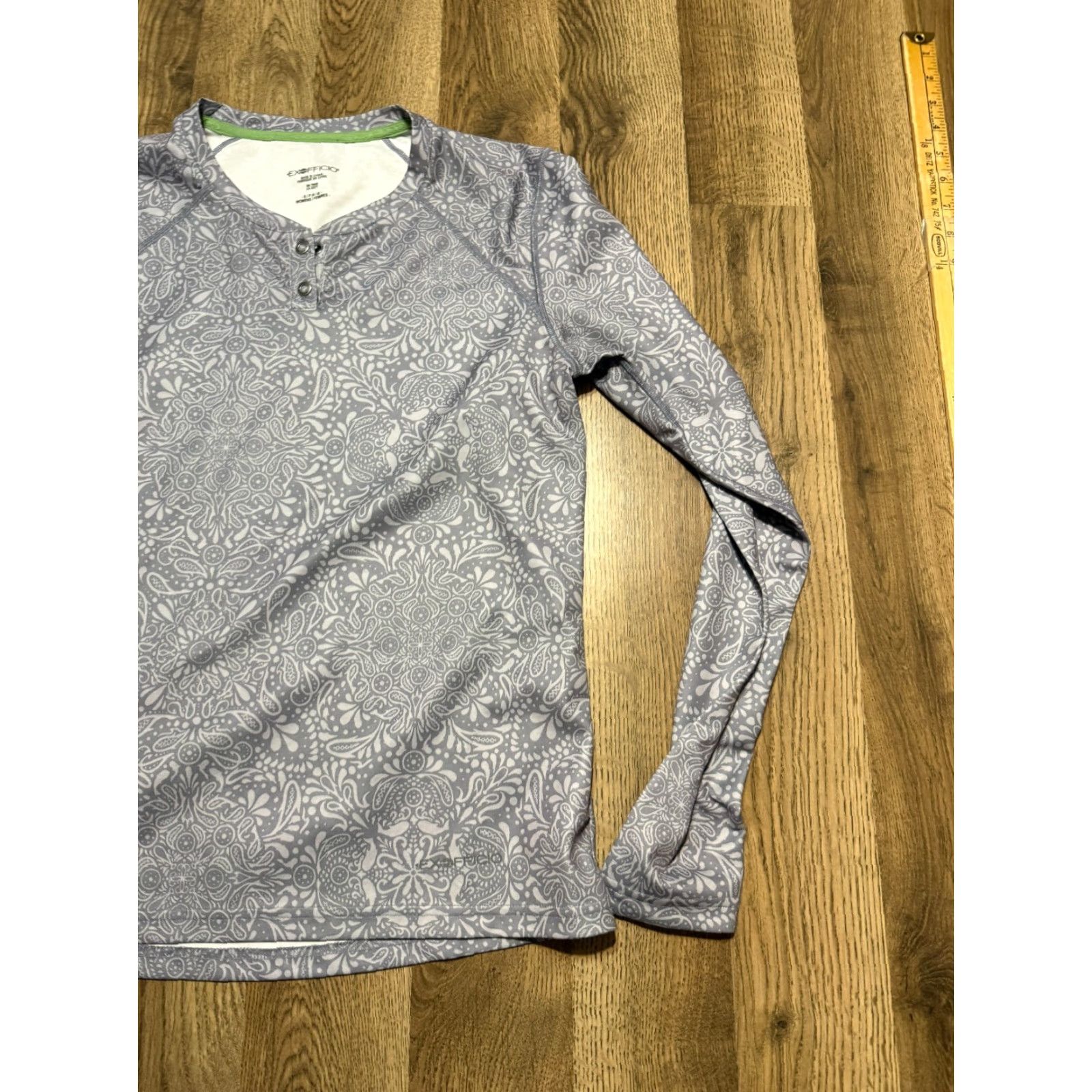 ExOfficio Exofficio Shirt Women's Small Gray Long Sleeve 3/4 Button Athletic Wear Size S / US 4 / IT 40 - 4 Thumbnail