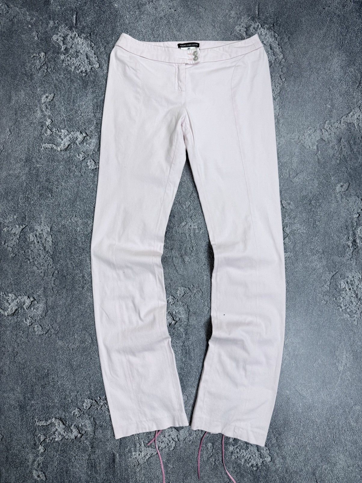 Versace Jeans Couture Versace Jeans Couture VNTG Lace Up Low Rise Trousers Pants Size 28" / US 6 / IT 42 - 10 Thumbnail