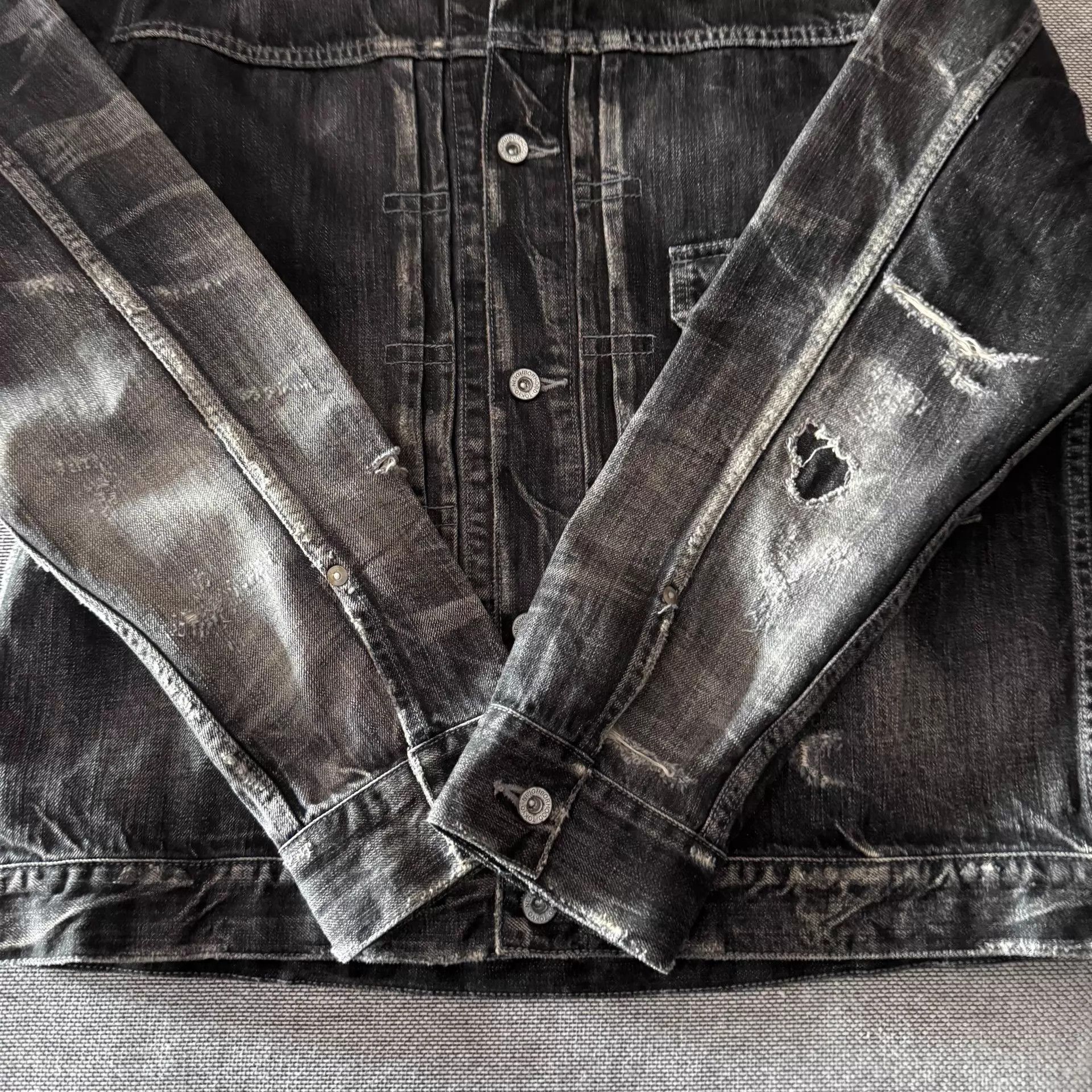 Neighborhood Neighborhood 21ss Stockman Black Washed Denim Jacket L Size US L / EU 52-54 / 3 - 5 Thumbnail