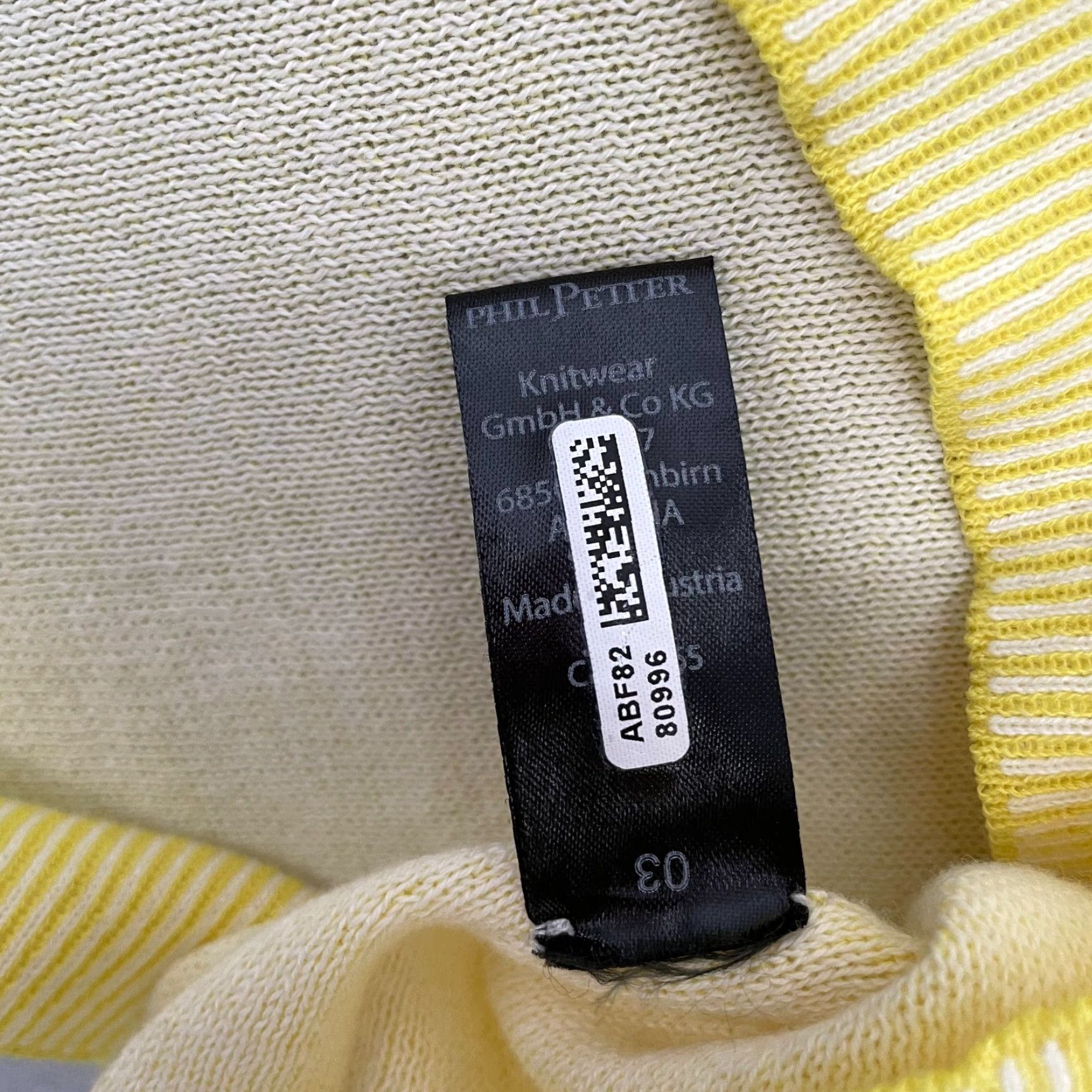 Vintage Vintage Phil Petter Polo Shirt Adult XL Cotton Knit Yellow Men’s Short Sleeve Casual Mens XL Size US XL / EU 56 / 4 - 7 Thumbnail