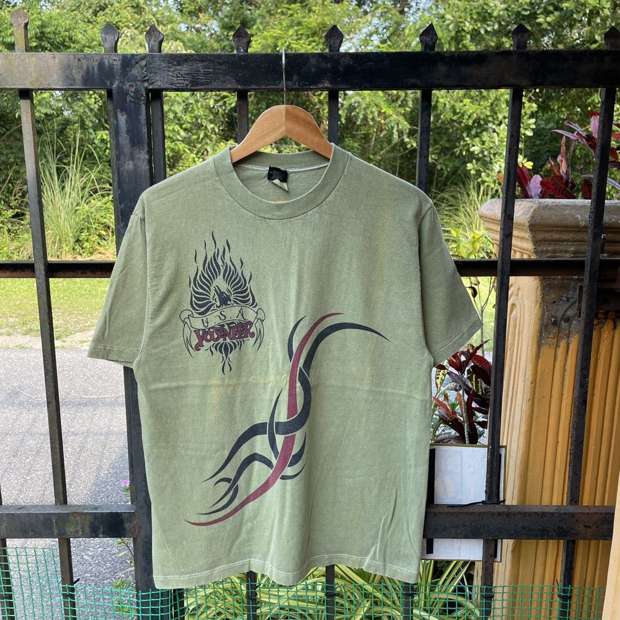 Other 🔥Vintage 90s YOONEEK Flame Tribe Design Skateboard Tee Size US M / EU 48-50 / 2 - 1 Thumbnail