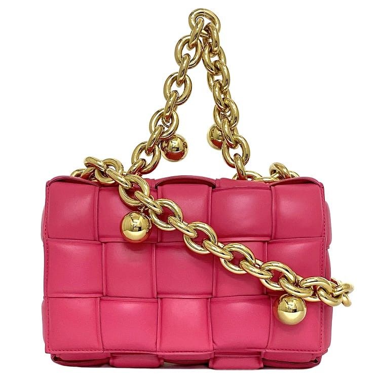 BOTTEGA VENETA Shoulder Bag Pink Leather