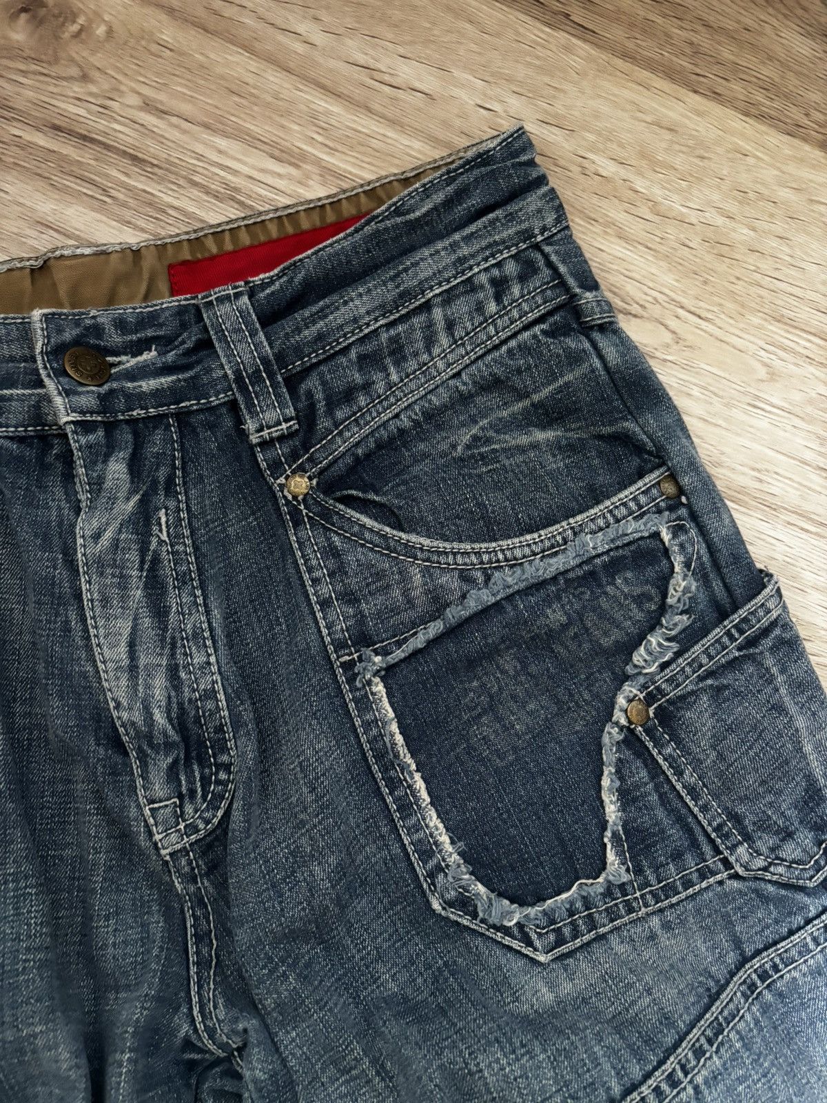 TOUGH JEANSMITH patchwork distressed jeans