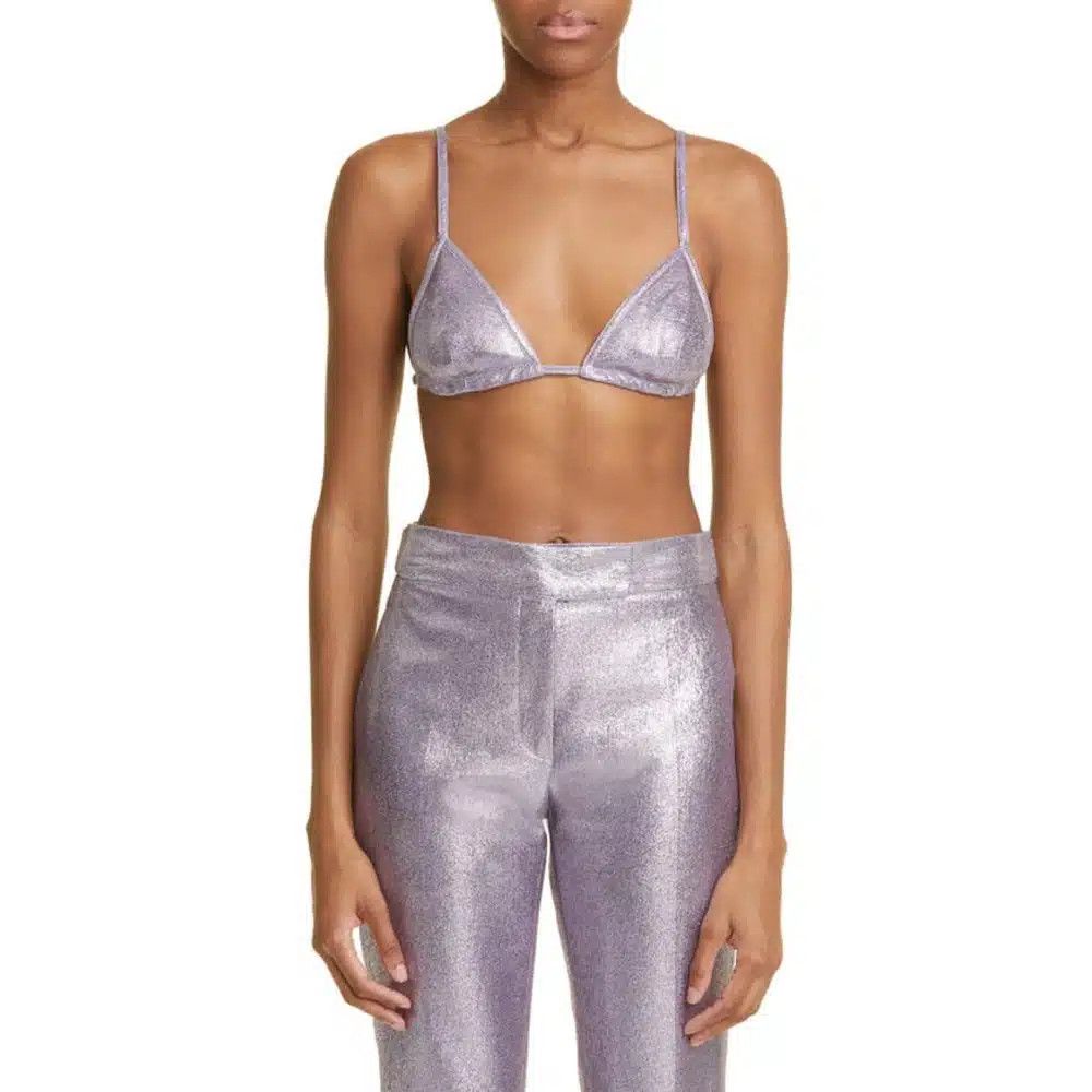 Tom Ford o1loc1c1124 Size: 40 BR0039 Iridescent Bra in Light Violet Size ONE SIZE - 4 Thumbnail