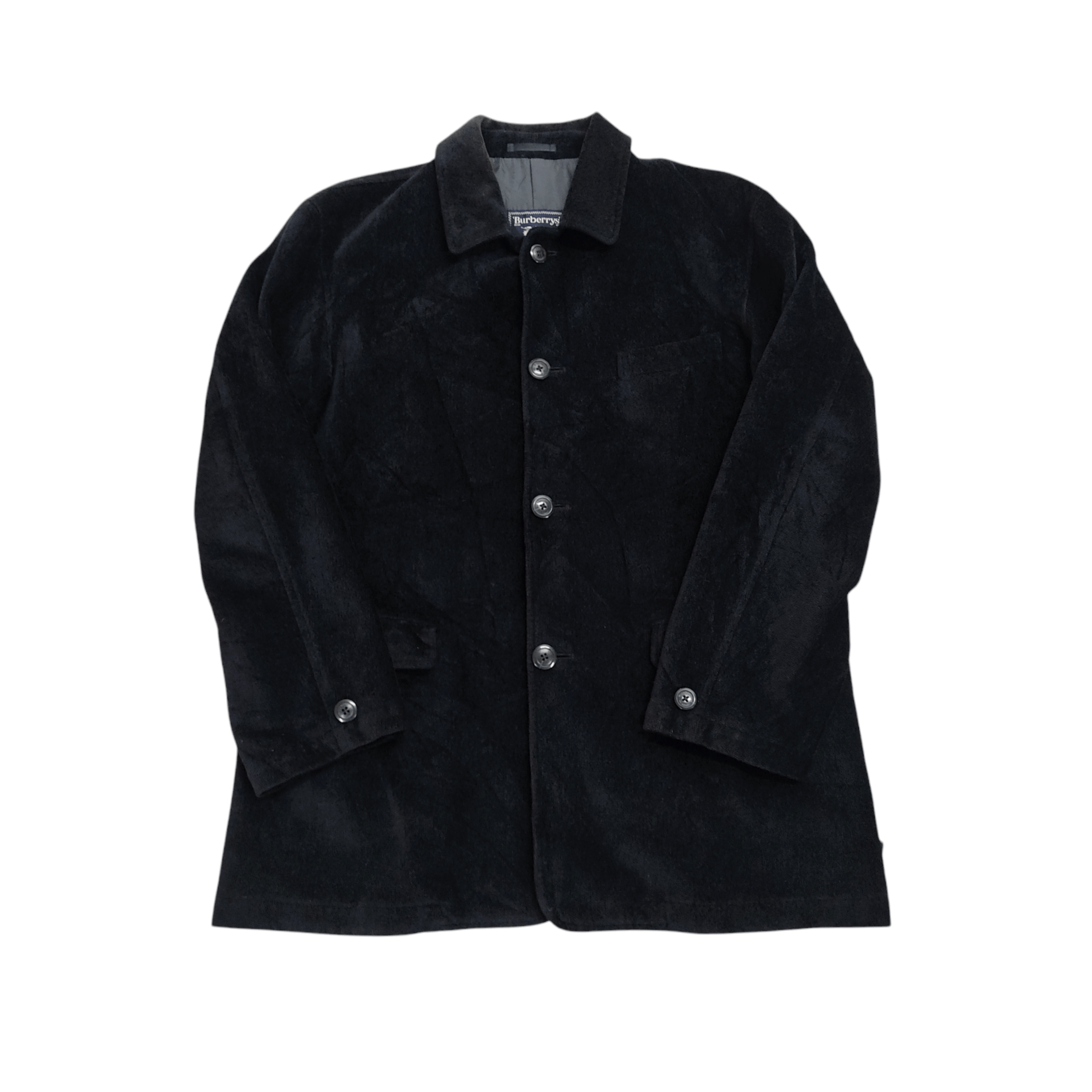 Burberry Vintage Burberry Rayon Corduroy Button Up Blazer Jacket Size US XL / EU 56 / 4 - 9 Thumbnail