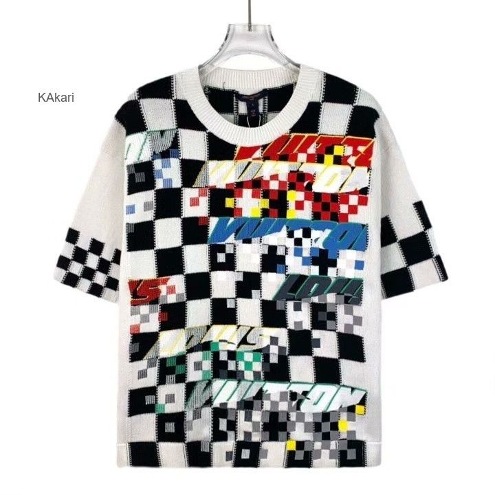 Louis Vuitton Louis Vuitton White Racing Check Cotton Sweater Size US S / EU 44-46 / 1 - 1 Thumbnail