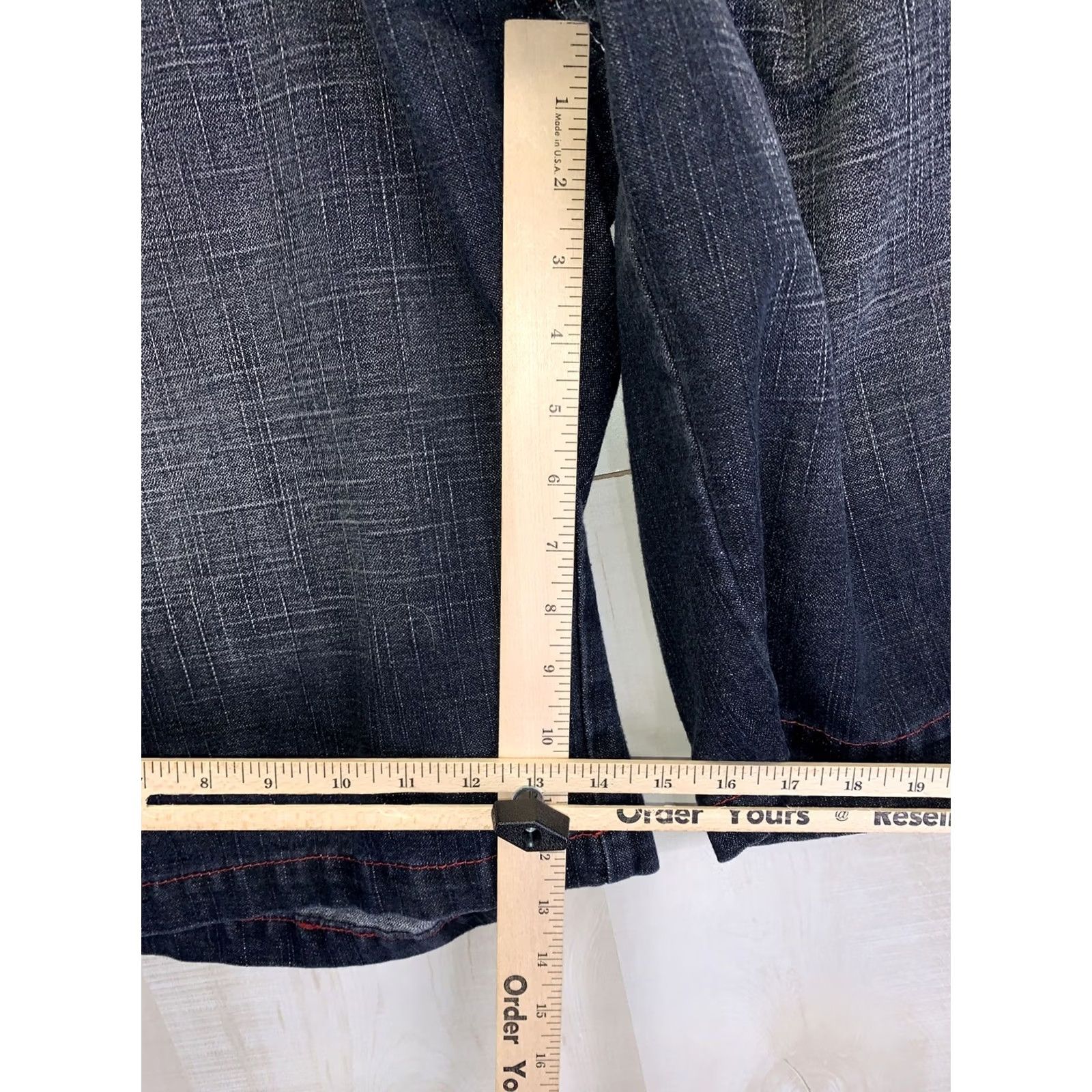Denime Koman Jeans Embroidered Pockets Blue Cotton Denim Mens Jean Shorts Bermuda Casual Travel Size 44-9429 Mens Size US 44 / EU 60 - 4 Thumbnail