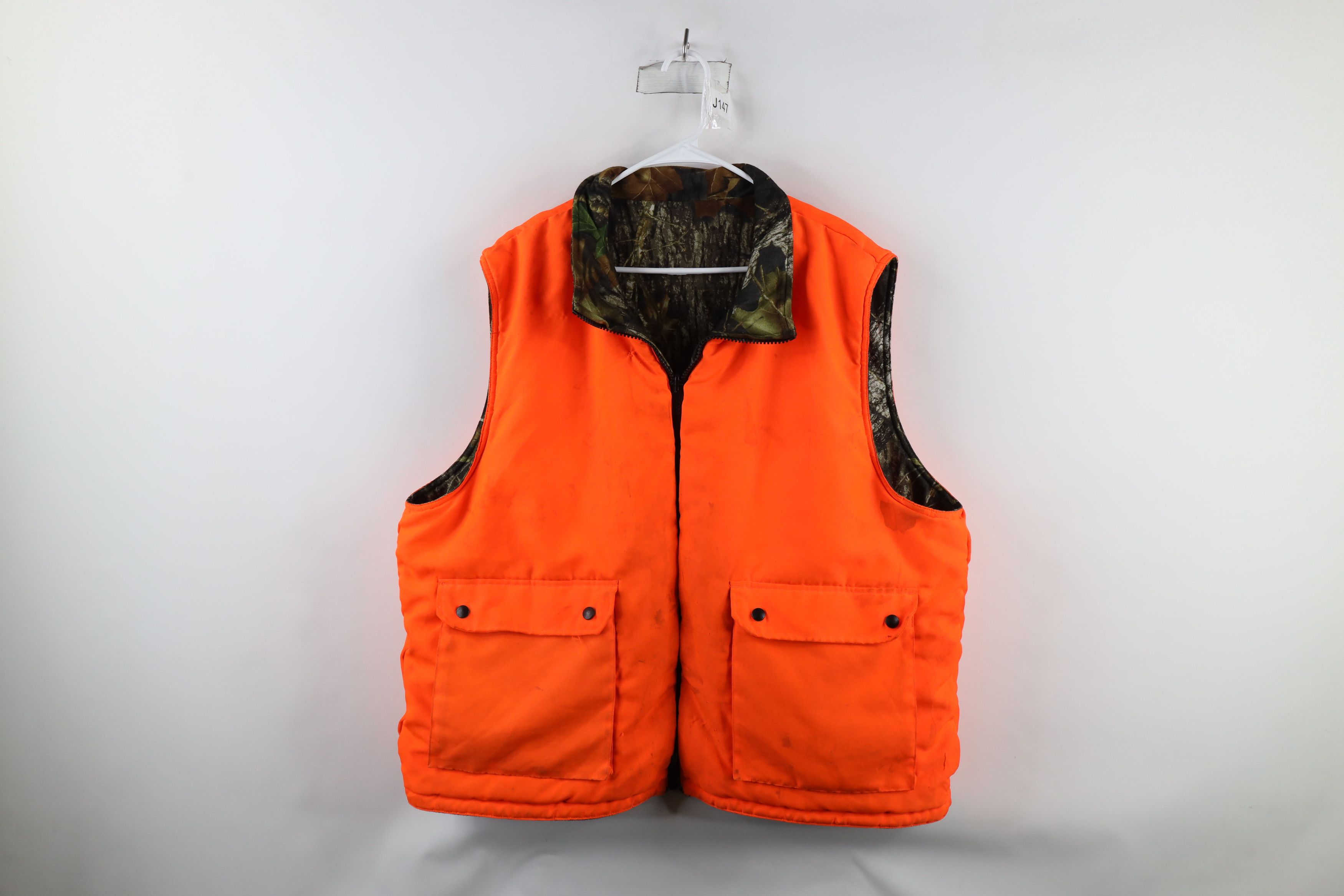 Vintage Vintage 90s Streetwear Reversible Camouflage Puffer Vest Size ONE SIZE - 8 Thumbnail