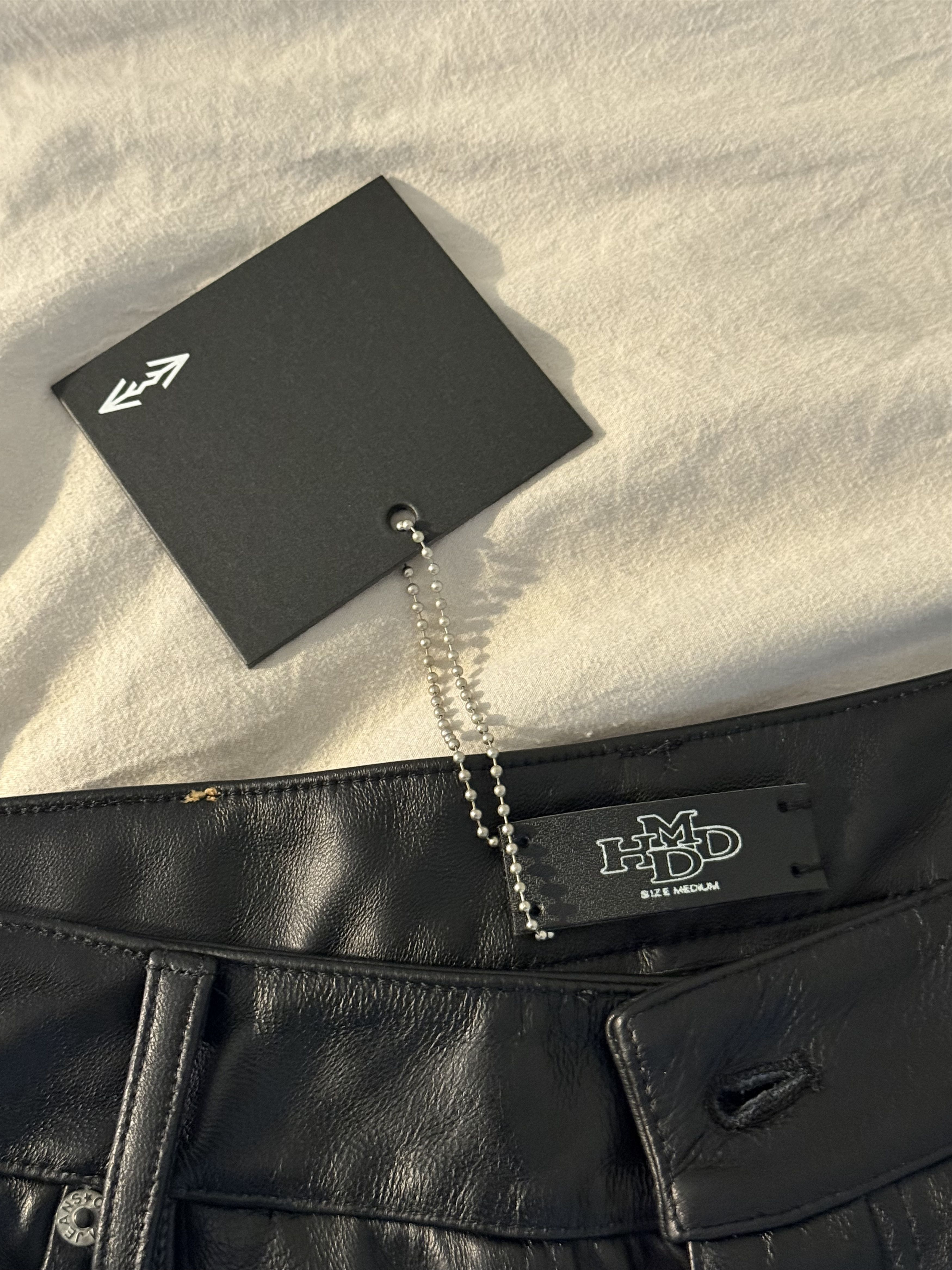 HMDD HMDD Leather Lamb Chop Shorts Size US 34 / EU 50 - 3 Thumbnail