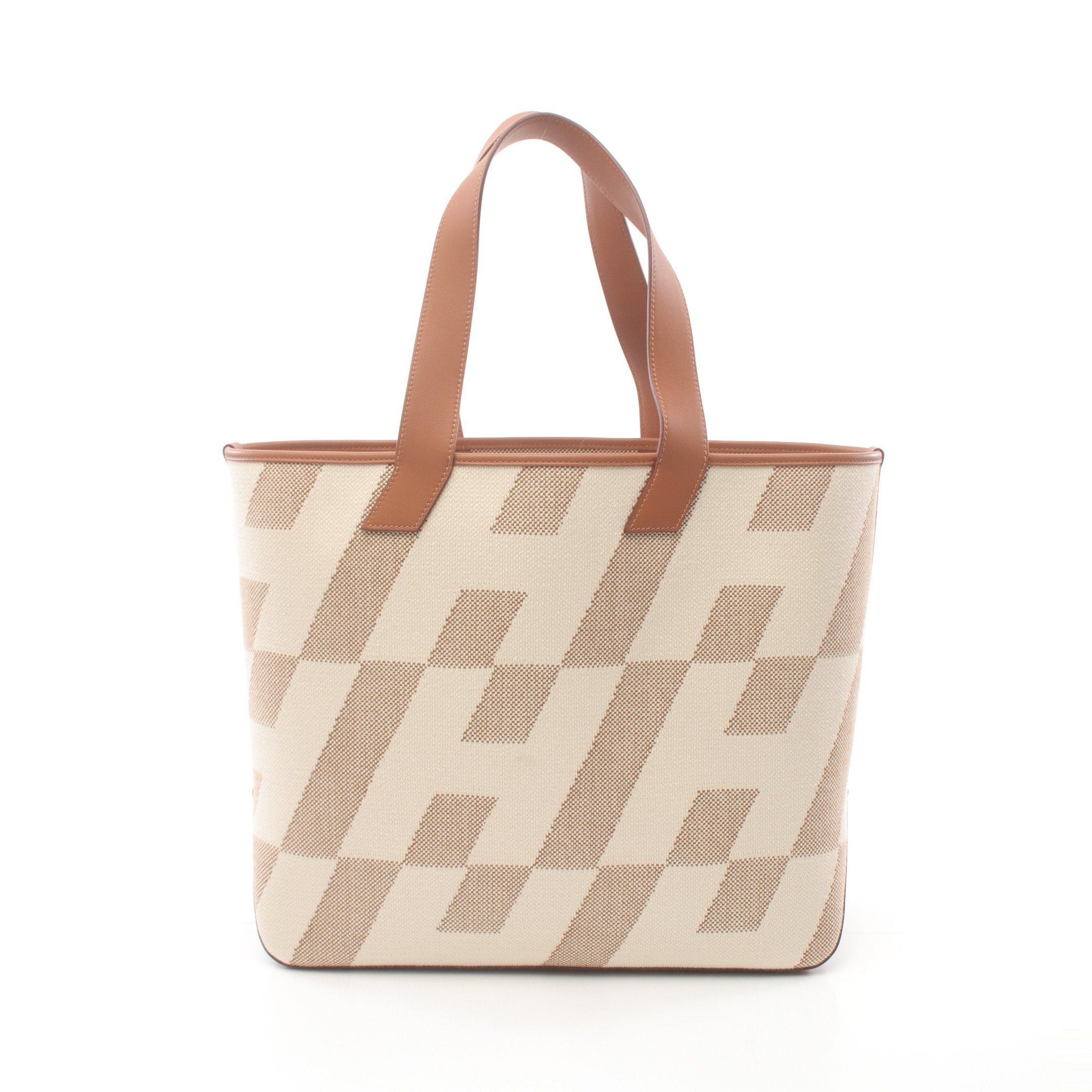Hermes Hermes H Ambie Gm Natural Gold Handbag Tote Bag Toile Ash Veau Swift Off White Light Brown Z Stamp Size ONE SIZE - 1 Thumbnail