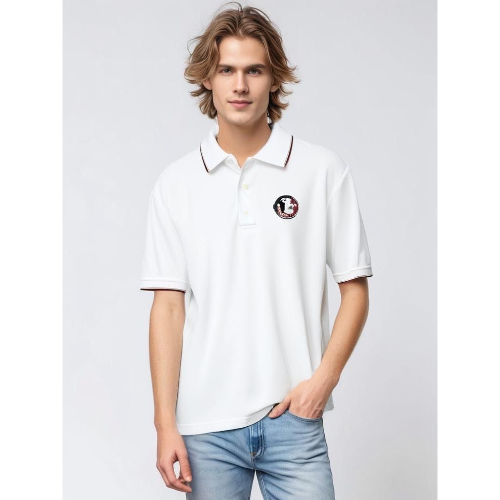 PGA Tour PGA Tour Mens Large White Florida State Seminoles Polo Shirt Size US L / EU 52-54 / 3 - 1 Thumbnail