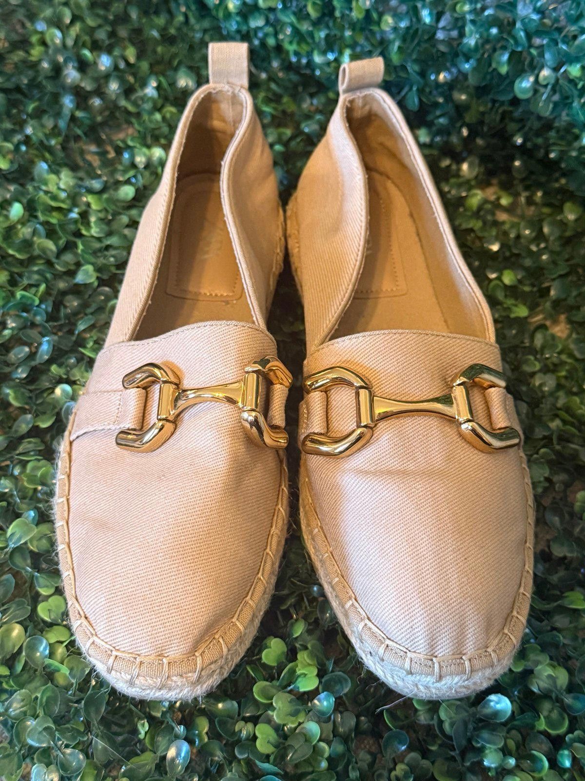Zara ZARA canvas espadrilles with buckle tan canvas, size 41 10.5 Size US 10.5 / IT 40.5 - 2 Thumbnail