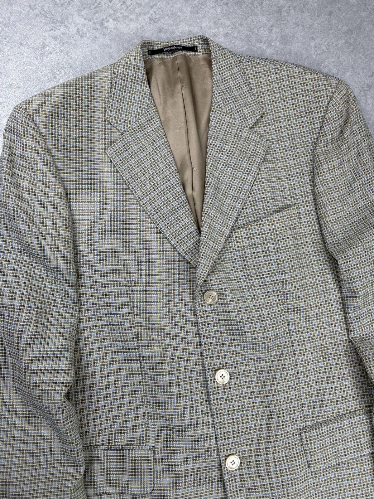 Yves Saint Laurent Vintage Yves Saint Laurent Wool Blazer Jacket Size 50 Size 50R - 5 Thumbnail