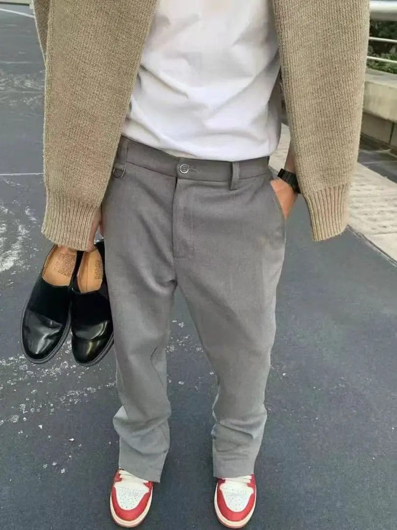 Designer × Japanese Brand baggy micro flare wide leg casual pants Size US 33 - 1 Thumbnail