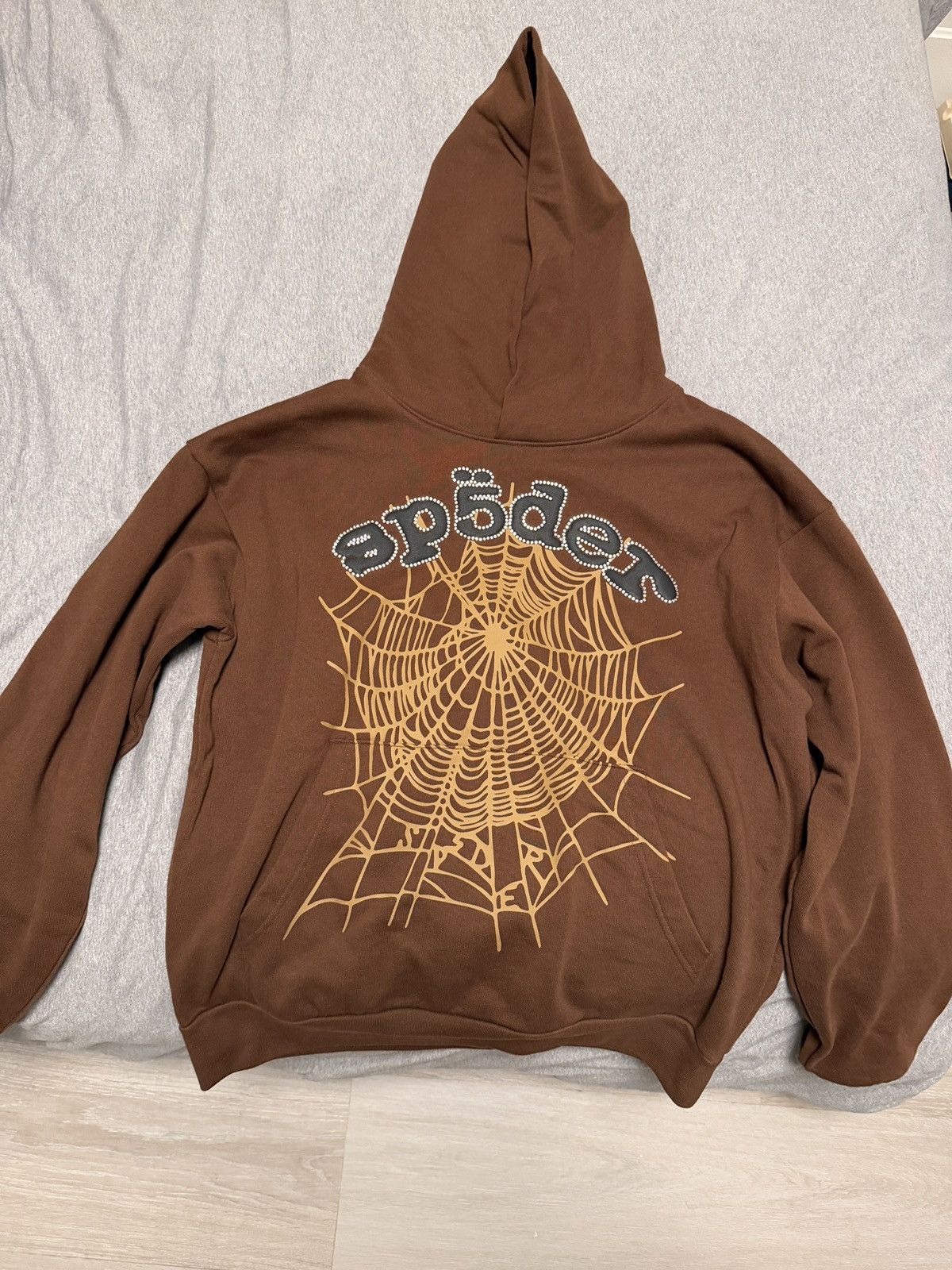 Sp5der Sp5der Hoodie Brown latest drop Size US L / EU 52-54 / 3 - 1 Thumbnail