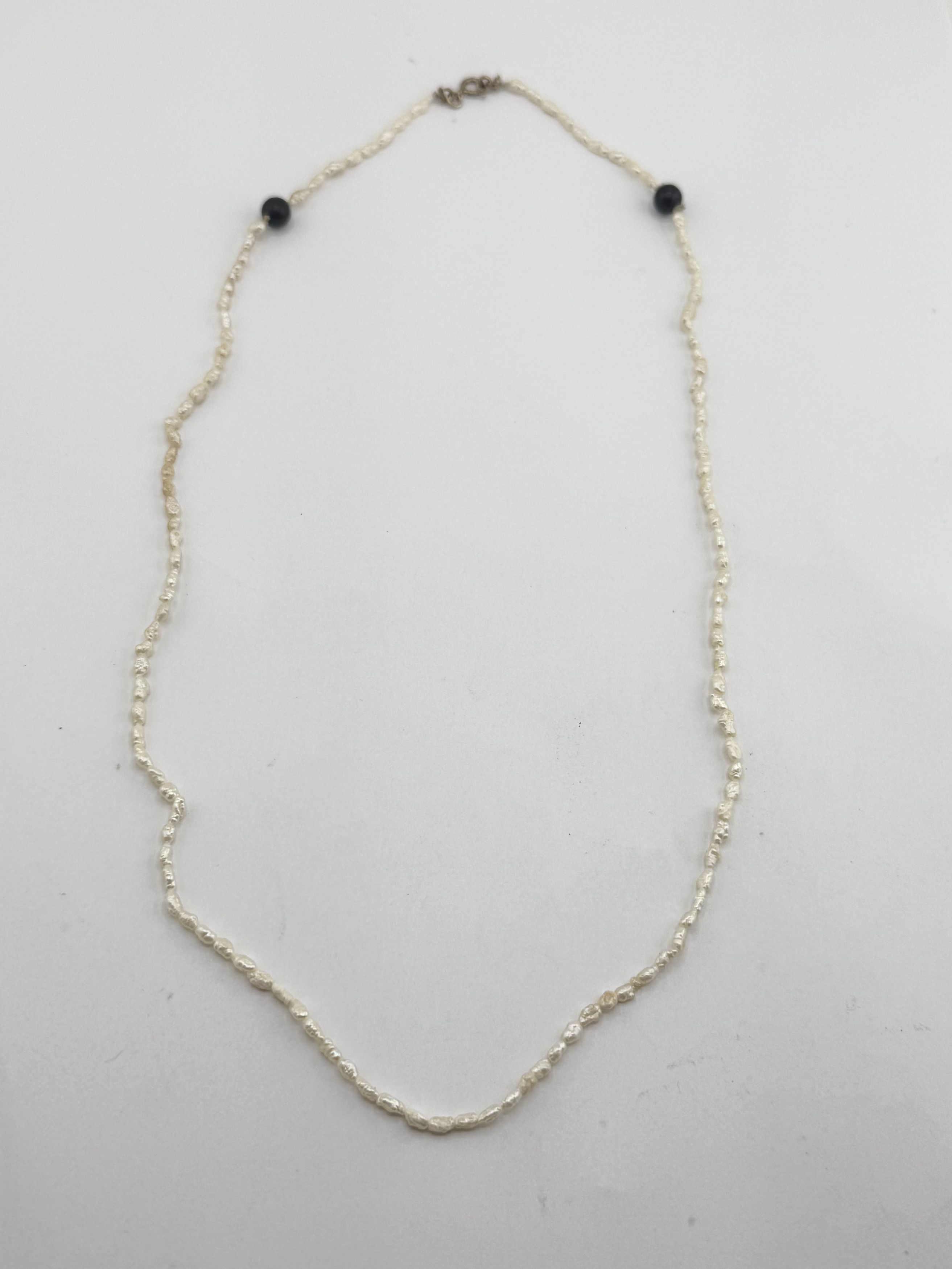 Vintage Vintage Sterling rice pearl beaded necklace Size ONE SIZE - 2 Thumbnail