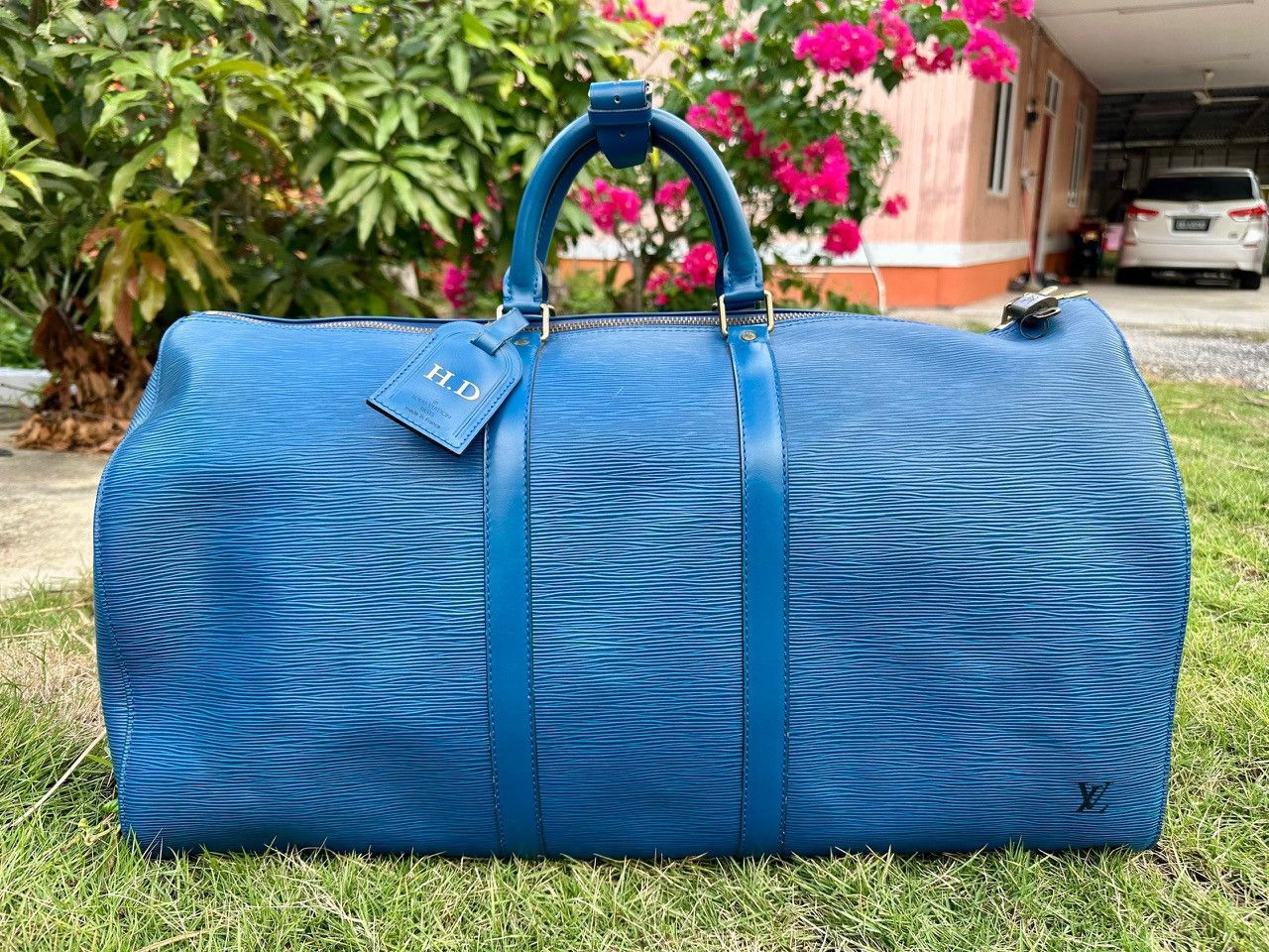 Louis Vuitton Authentic Louis Vuitton Keepall 50 Epi Leather Travel Bag Size ONE SIZE - 1 Thumbnail