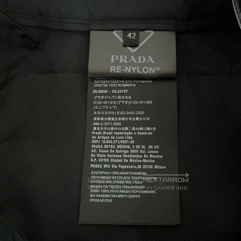 Prada Prada Black Nylon Casual Pants for Men. Size US 26 / EU 42 - 4 Thumbnail