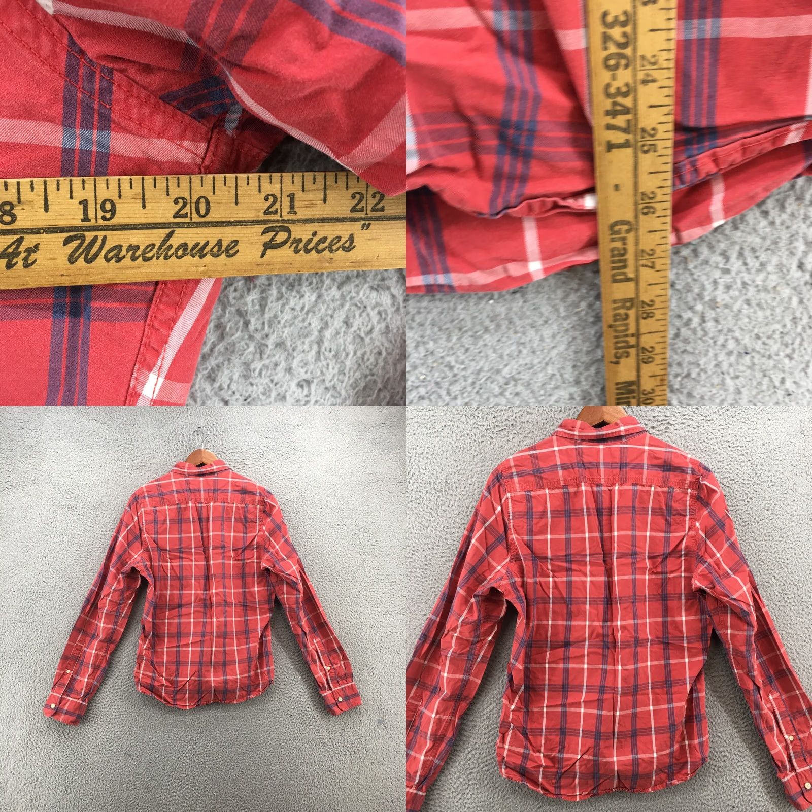 Abercrombie & Fitch Abercrombie & Fitch Button Down Shirt Mens L Multicolor Cotton Plaid Long Sleeve Size US L / EU 52-54 / 3 - 8 Thumbnail