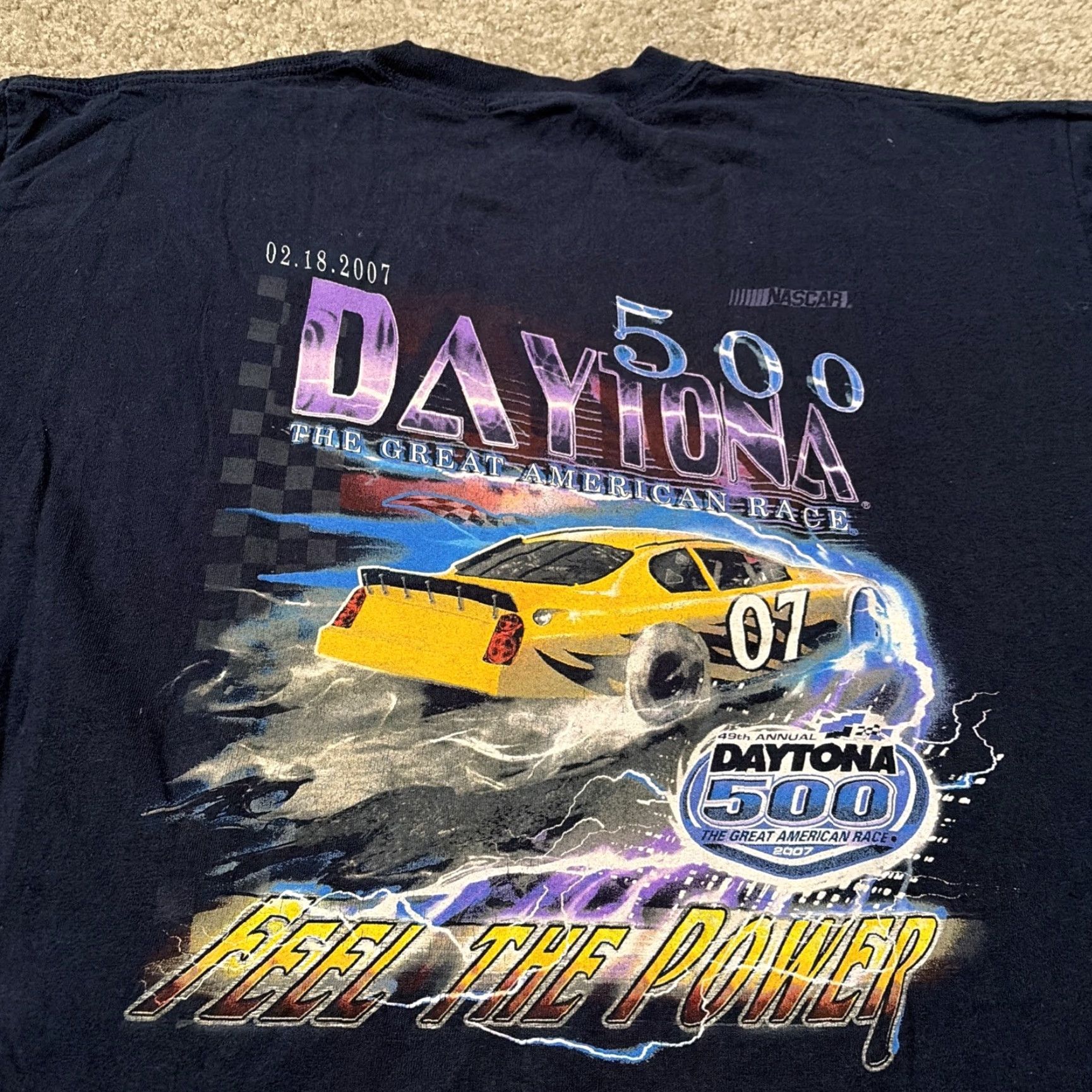 Gildan VINTAGE NASCAR T-Shirt Daytona 500 Racing Navy Blue XL Men Gildan Regular Size XL Size US XL / EU 56 / 4 - 3 Thumbnail