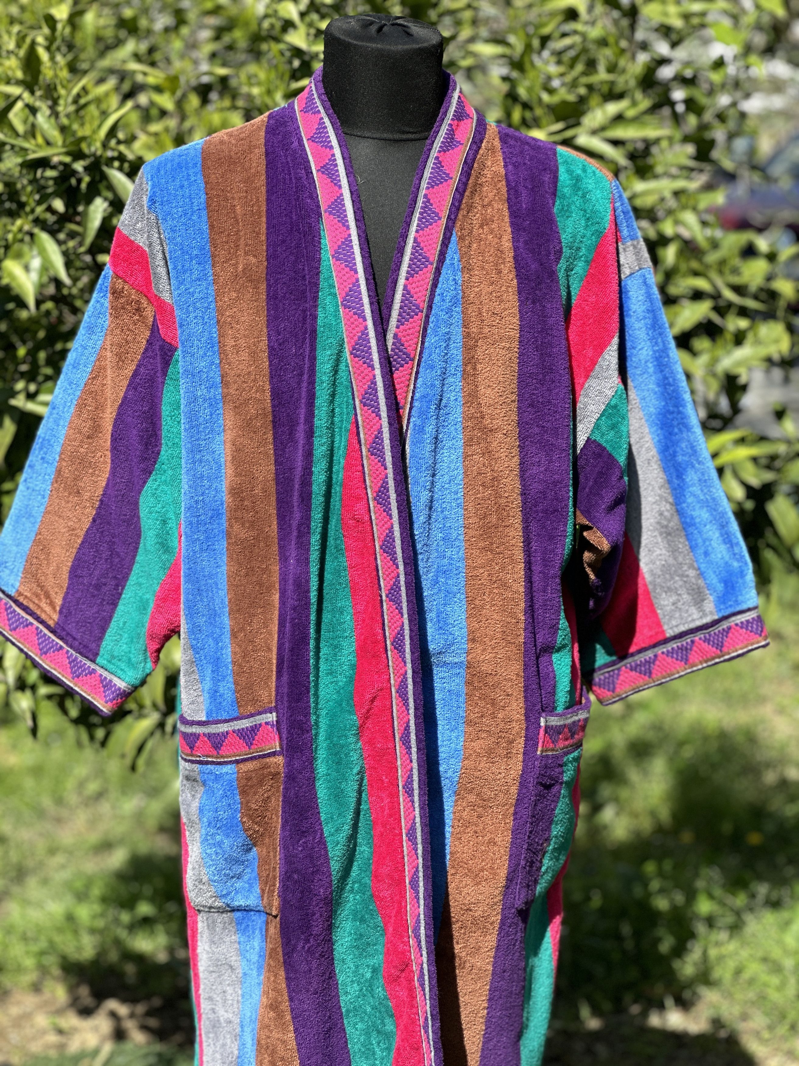 Saint Laurent Paris Bathrobe YSL 3D Knit Striped Linge de Maison Sweater Size M Size US M / EU 48-50 / 2 - 3 Thumbnail