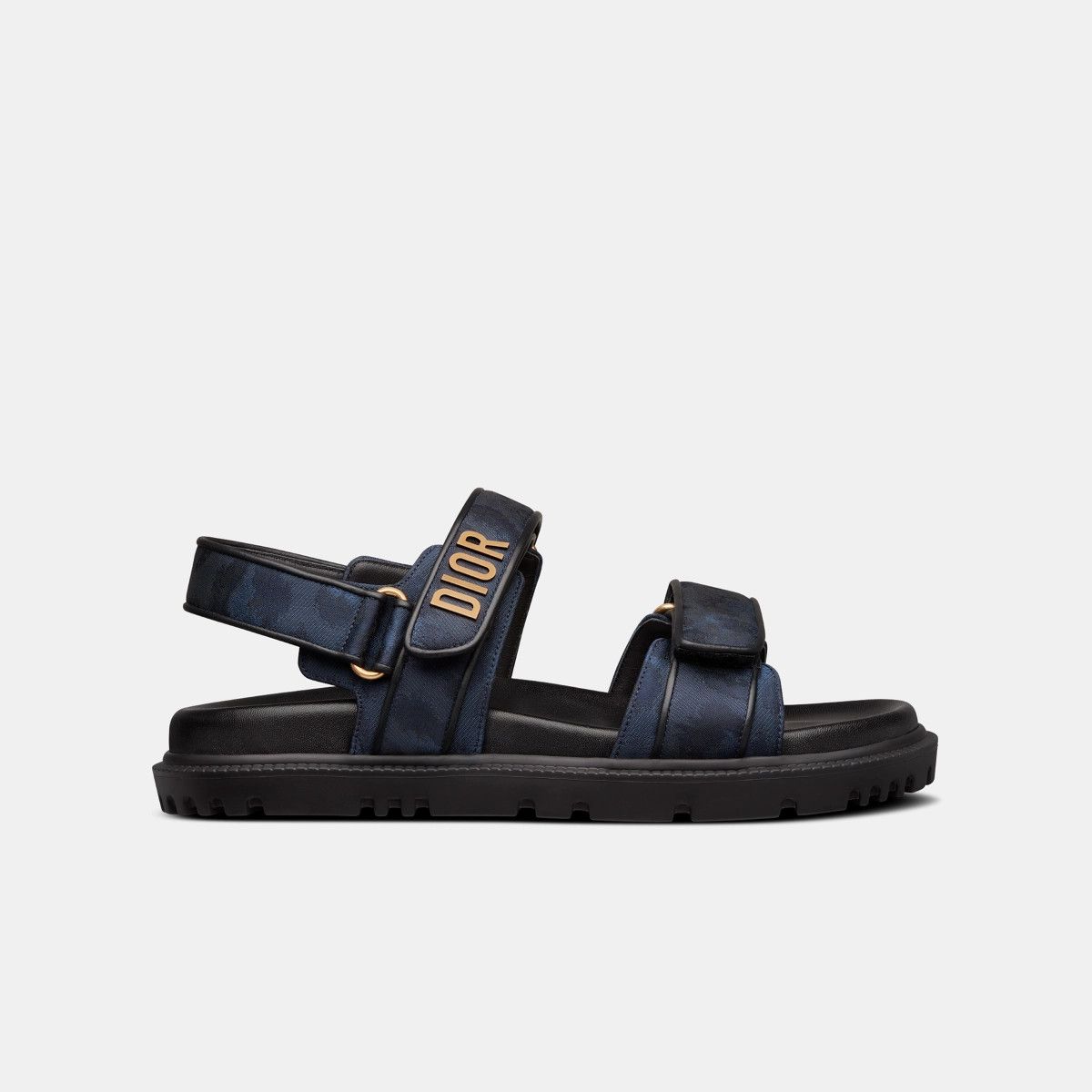 image of Dior O1Bcso1Str0224 Sandal In Black & Blue in Black/Blue, Women's (Size 7)