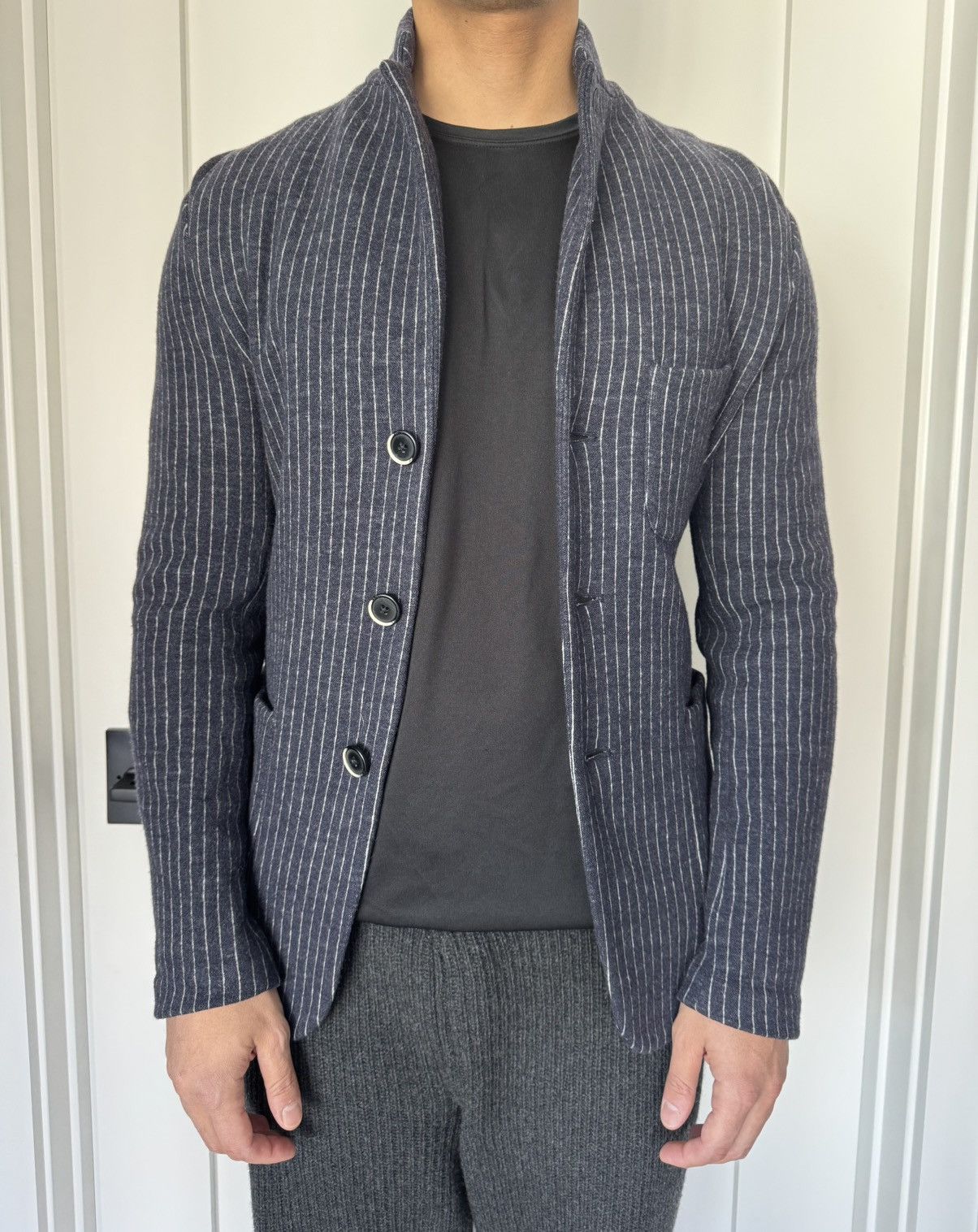 Barena Blue pinstripe blazer Size 40R - 11 Thumbnail
