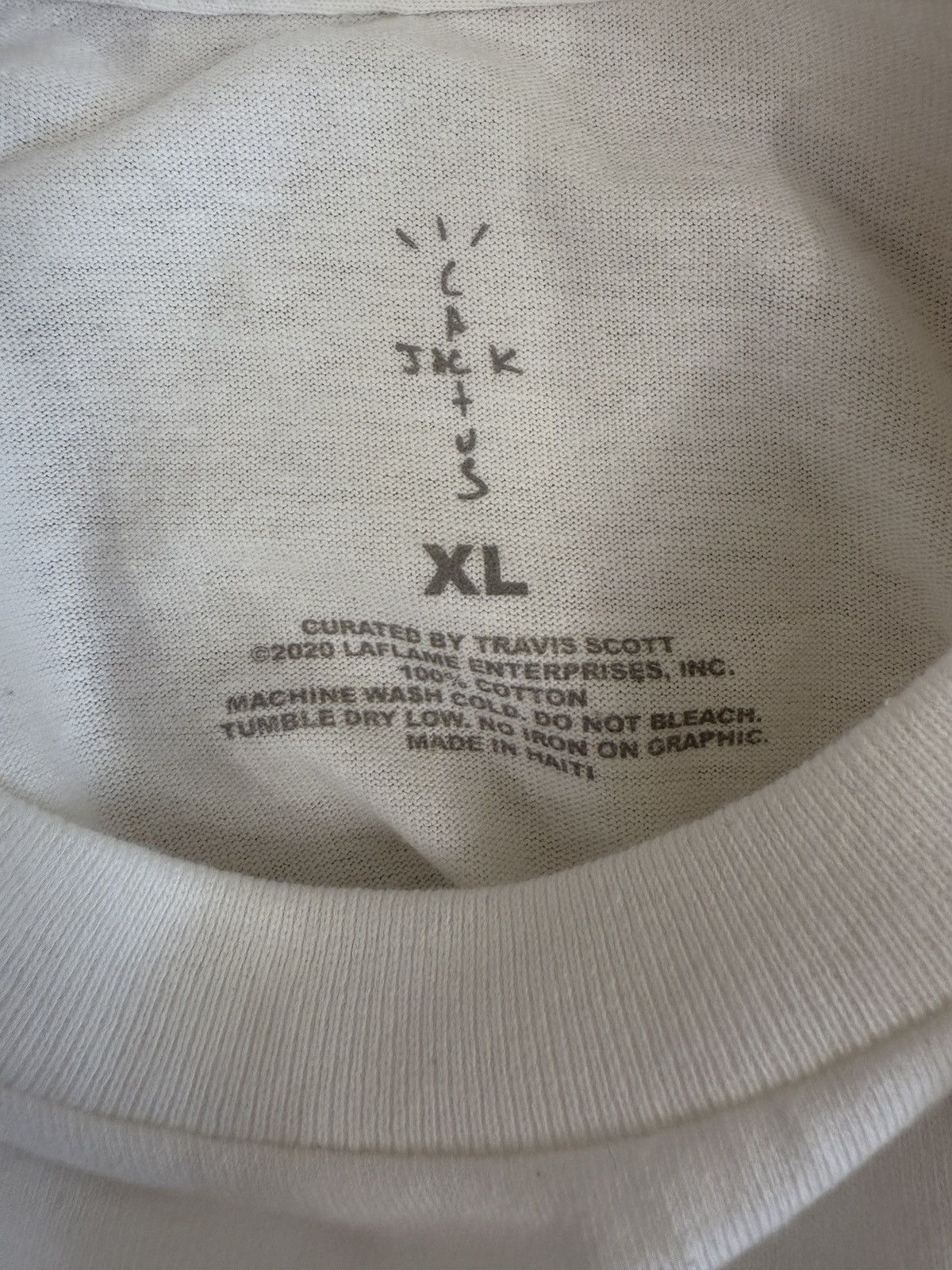 Travis Scott Travis Scott CJ T-Shirt White Men's - size XL Brand New Size US XL / EU 56 / 4 - 3 Thumbnail