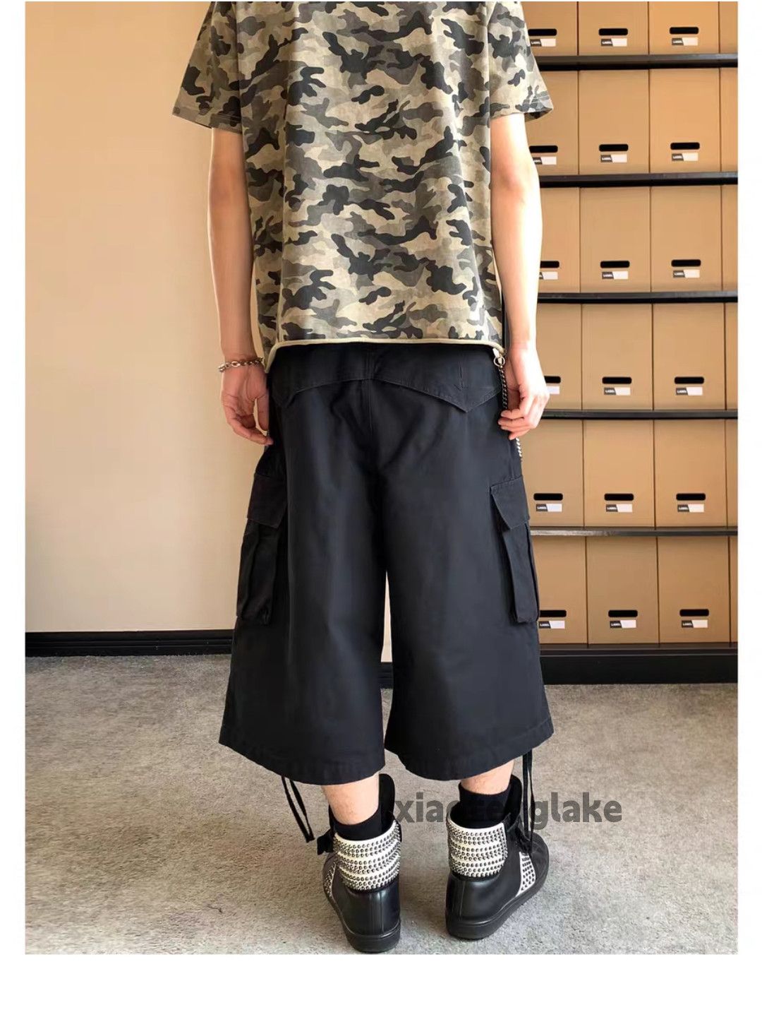 Vintage xtl asaprocky travisscott style loose tactical cargo shorts Size US 30 / EU 46 - 3 Thumbnail