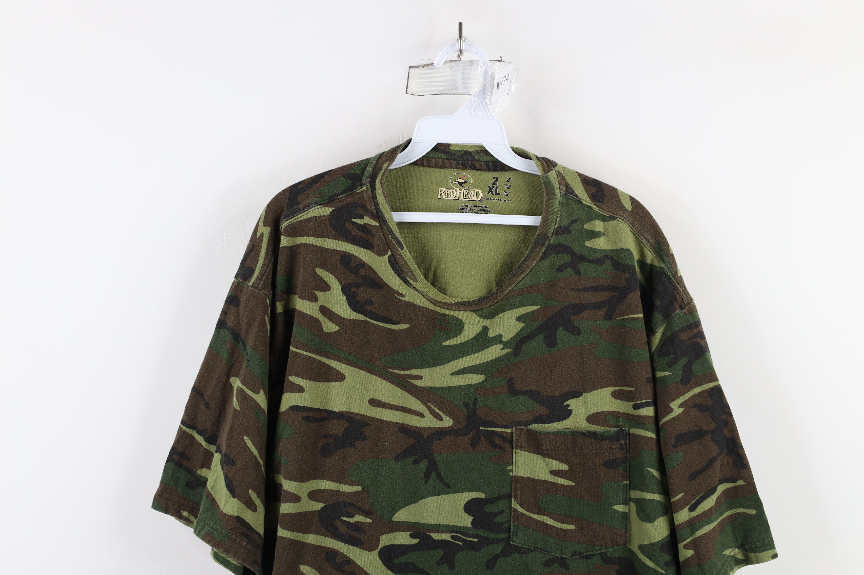 Vintage Vintage Y2K Streetwear Camouflage Pocket T-Shirt Cotton Size US XXL / EU 58 / 5 - 2 Thumbnail