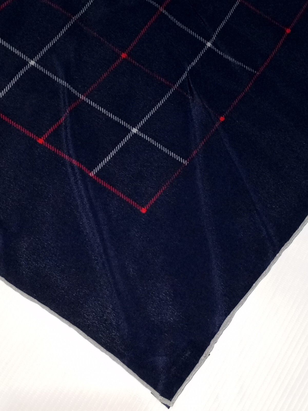 Burberry BURBERRY BB LONDON Novacheck Plaid Vintage Blue Silk Scarf Size ONE SIZE - 6 Thumbnail
