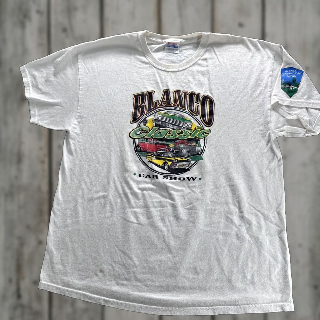 Hanes VINTAGE Hanes White Classic Car Show Shirt Mens XL White Graphic 2004 Event Tee Size US XL / EU 56 / 4 - 1 Thumbnail