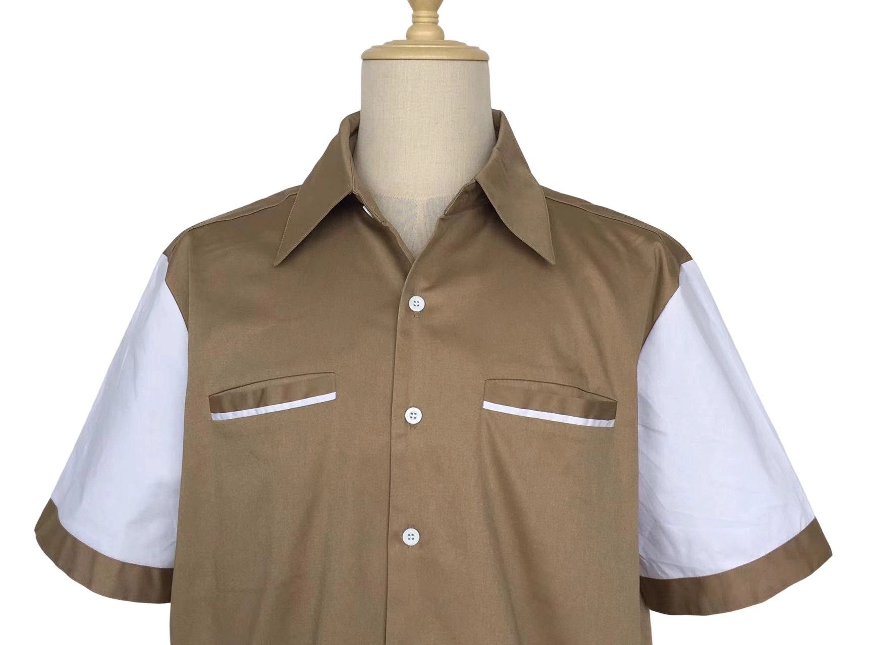 Other Vintage Shirt Short Sleeve Men Clothes Coffee Size US XXL / EU 58 / 5 - 4 Thumbnail