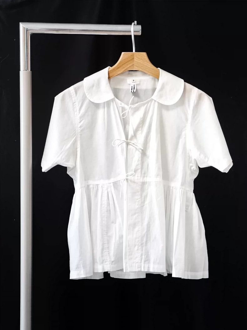 Comme des Garcons Comme des Garcons Gold ingot collar with pure cotton shirt Size M / US 6-8 / IT 42-44 - 1 Thumbnail